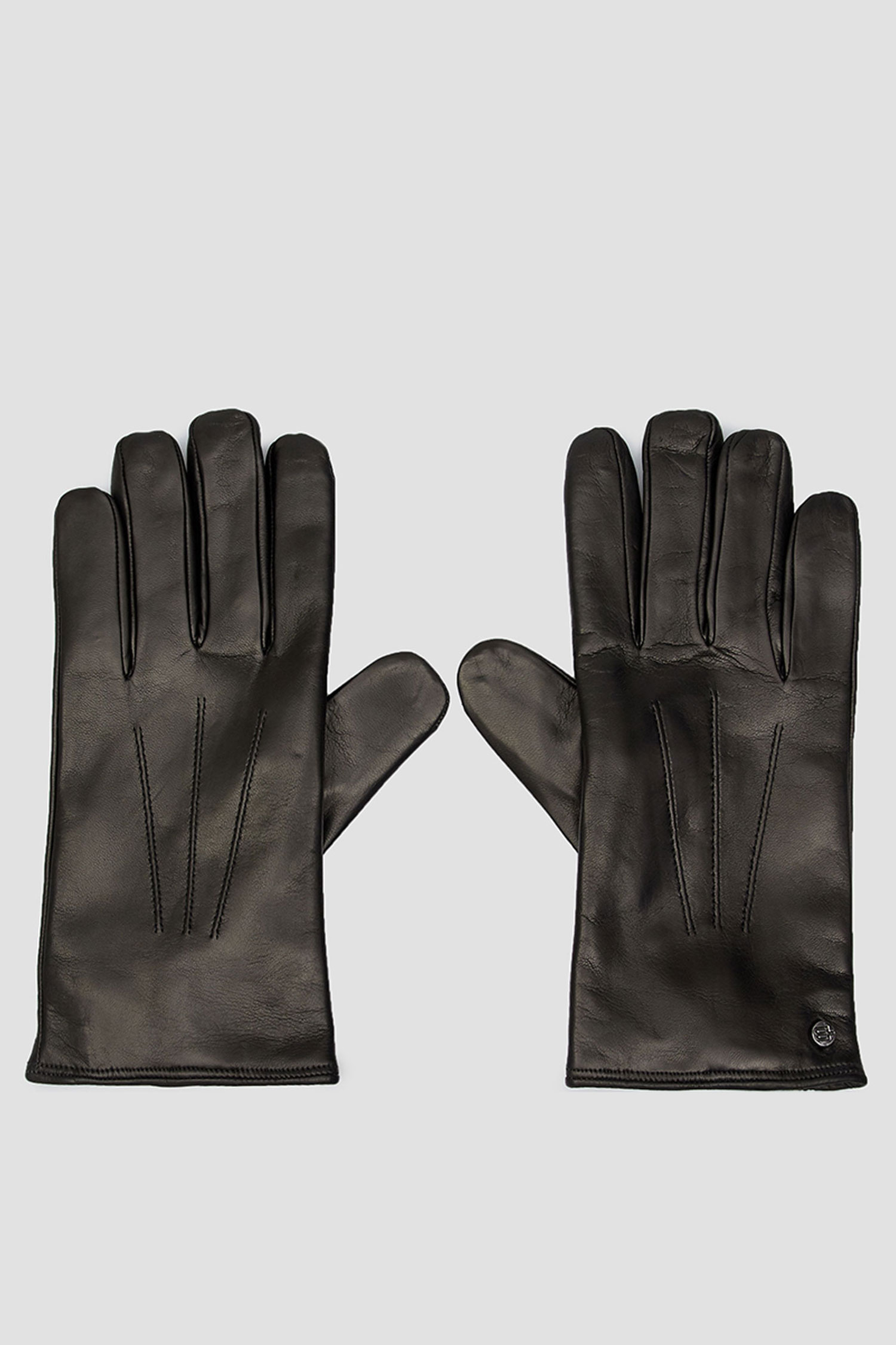 Мужские черные кожаные перчатки Baldinini G3B030XXNAPT;0000