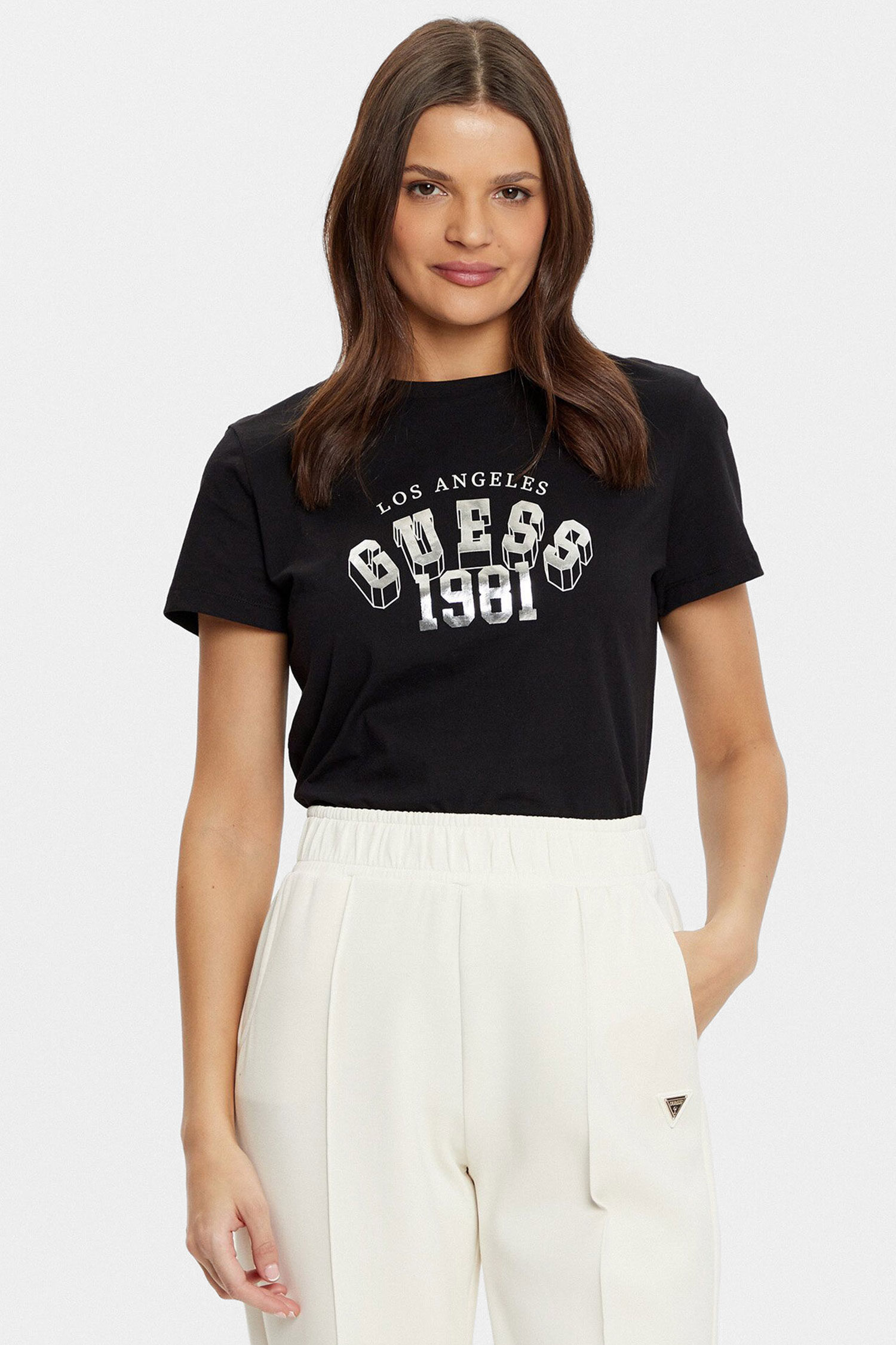 Женская черная футболка Guess V5RI06.I3Z14;JBLK