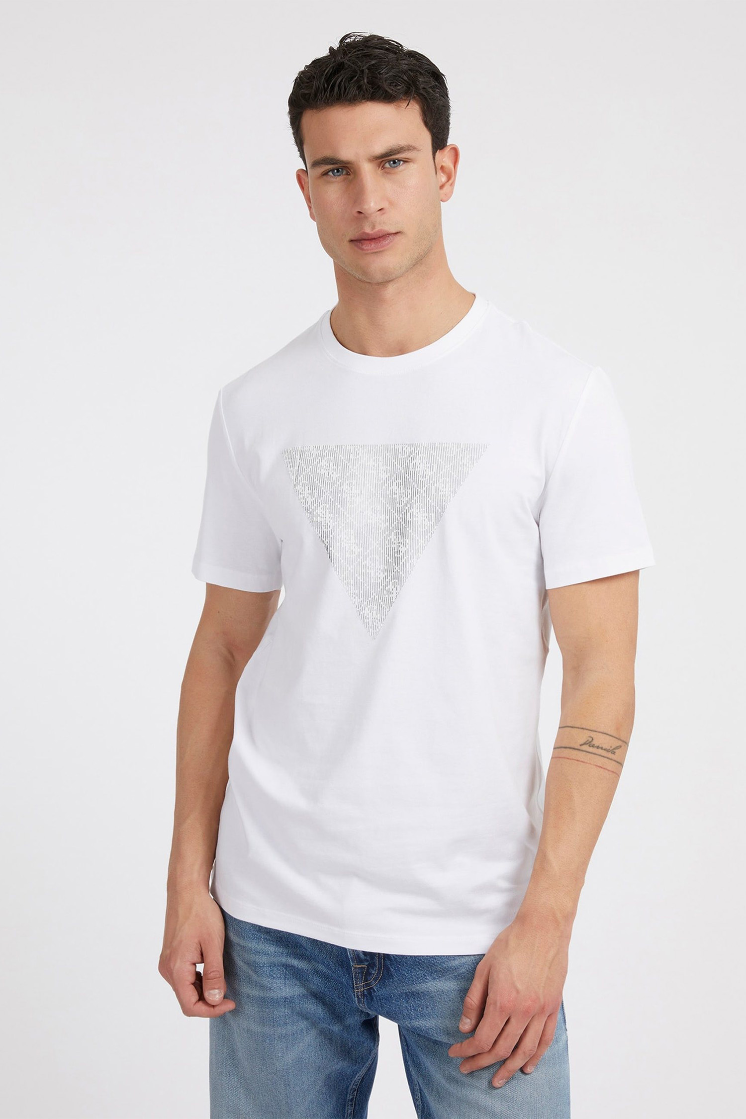 Мужская белая футболка Guess M3GI33.J1314;G011
