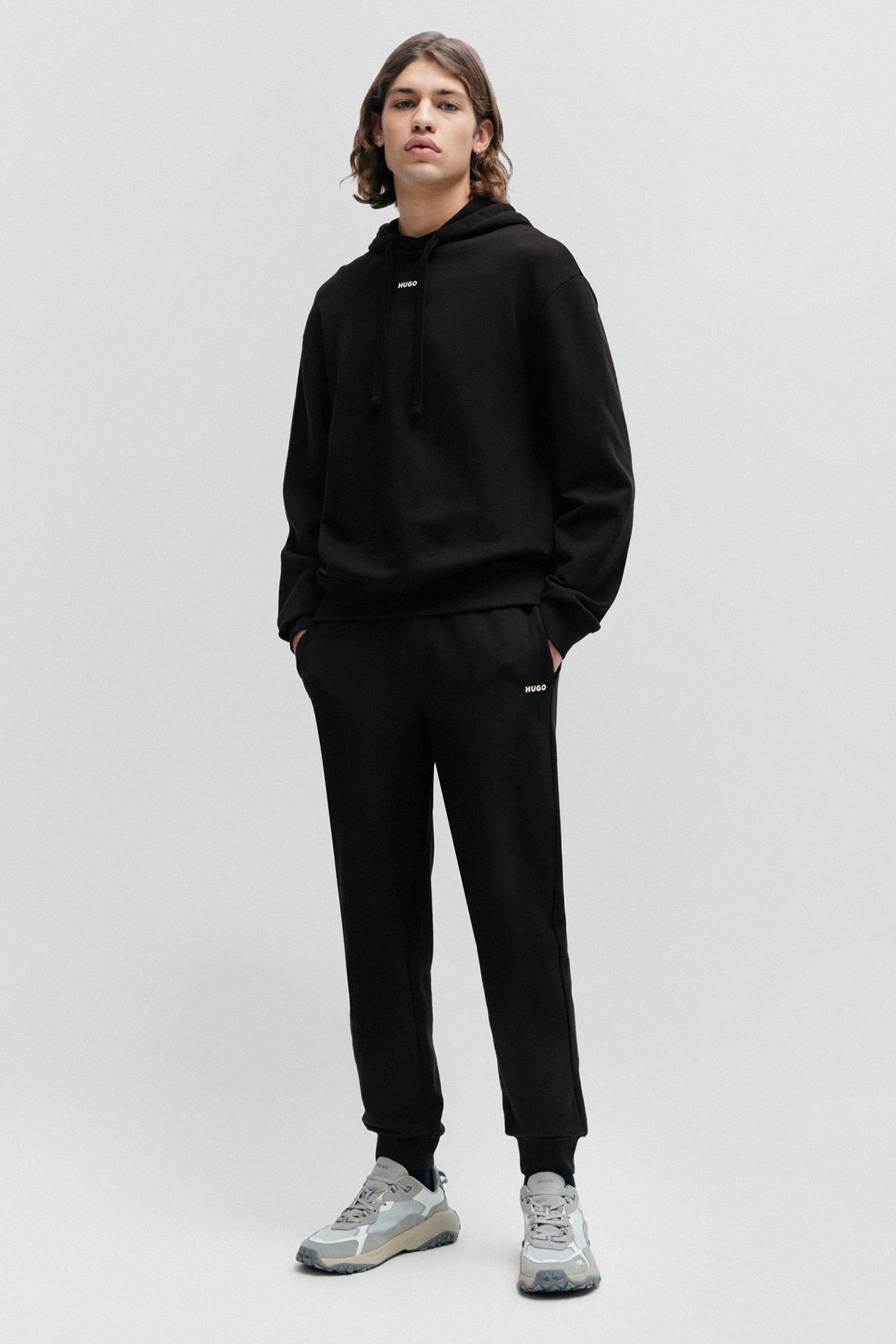Чоловіче чорне худі HUGO 50486478;001