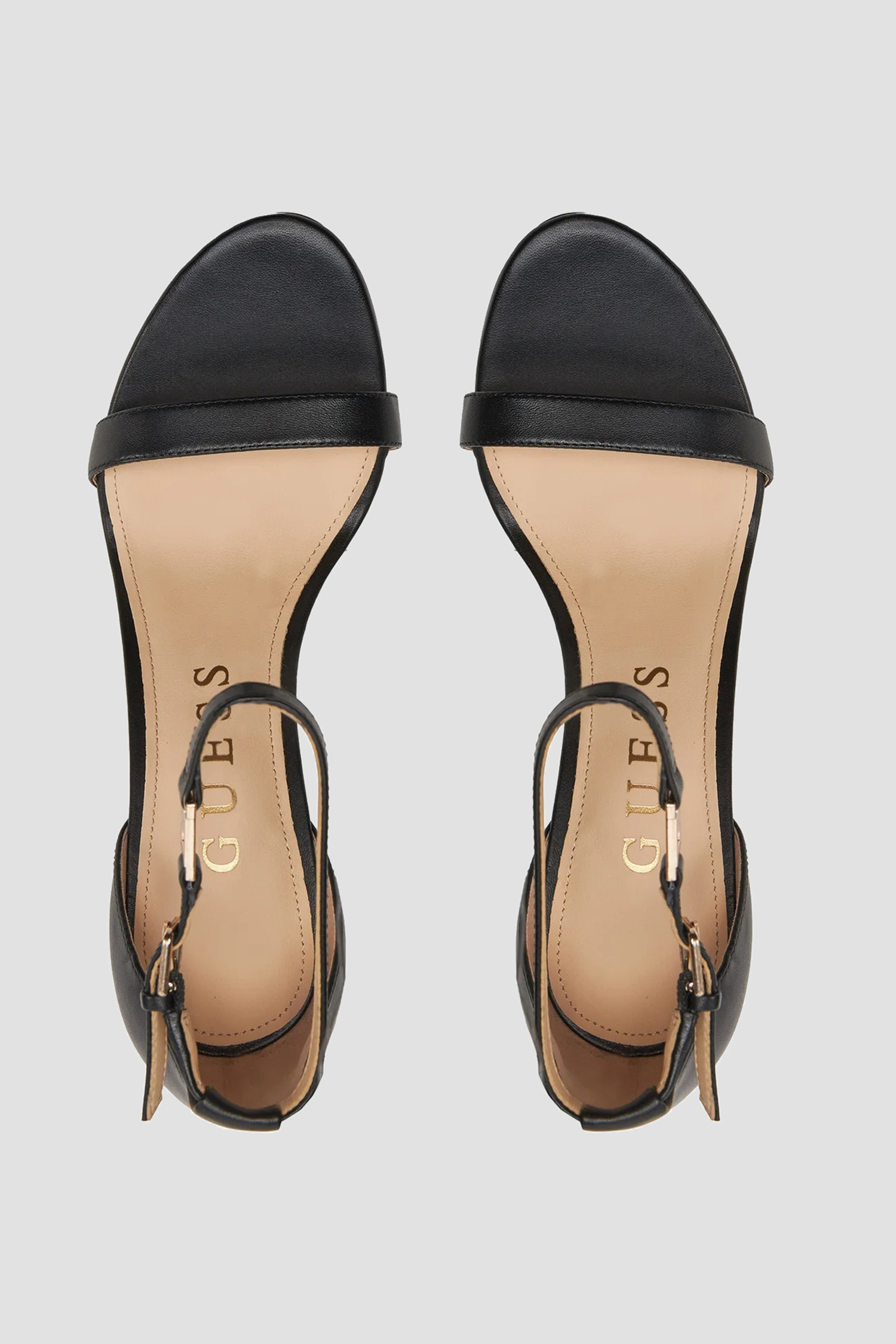 Женские черные кожаные босоножки Guess FL8KIL.LEA03;BLACK