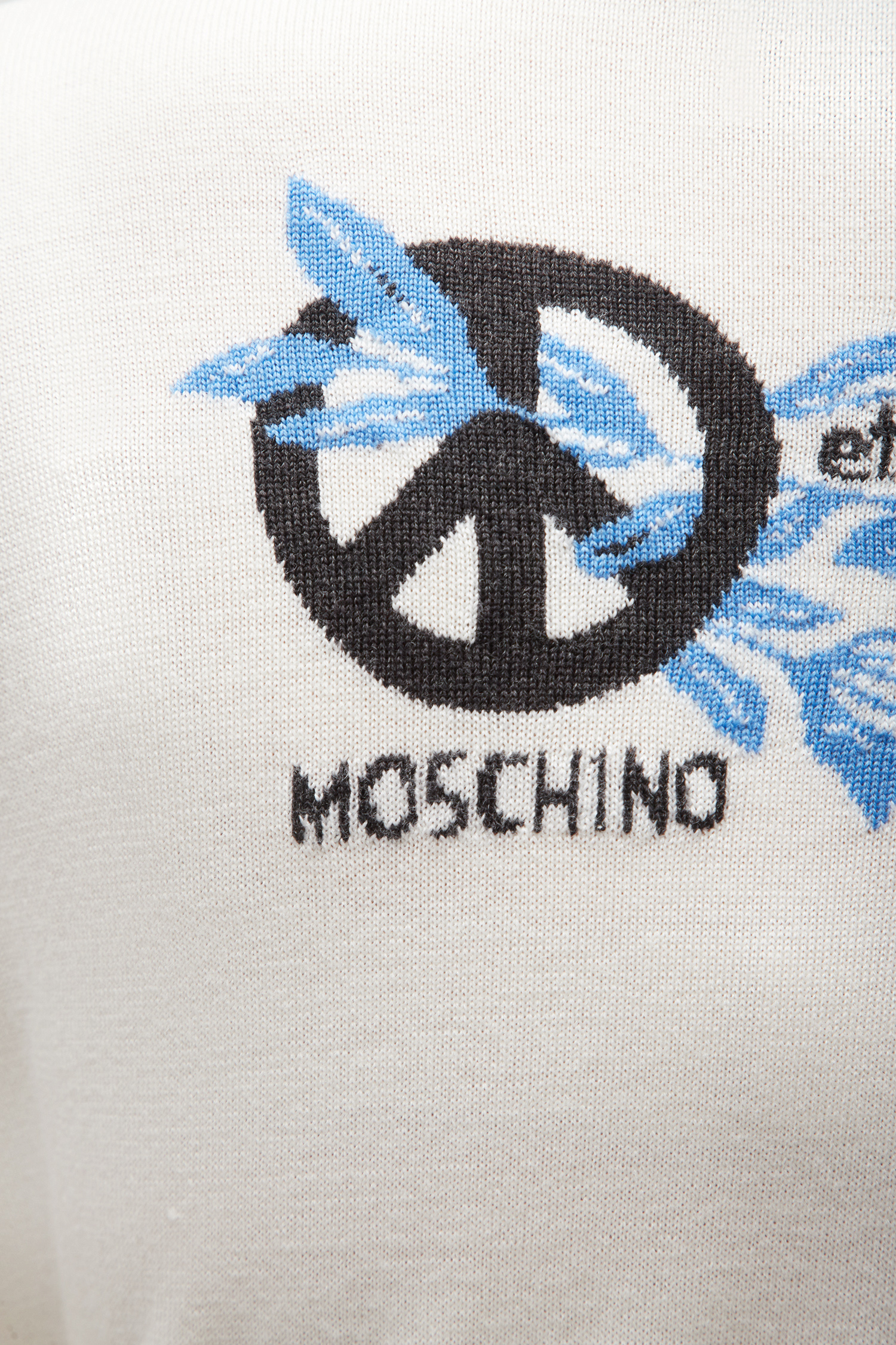 Жіночий білий вовняний джемпер Moschino A0911.8203;1002