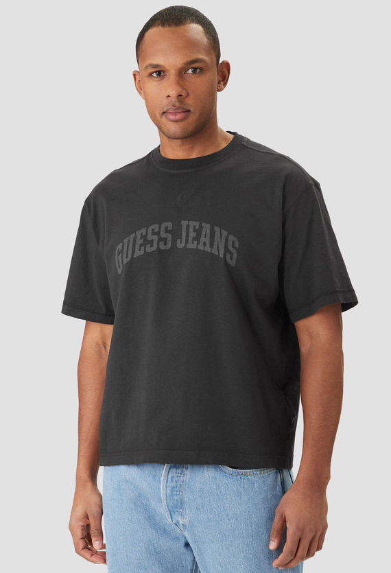 Мужская черная футболка Guess Jeans M6GIB6.K8FQ4;JTMU — Ultrashop
