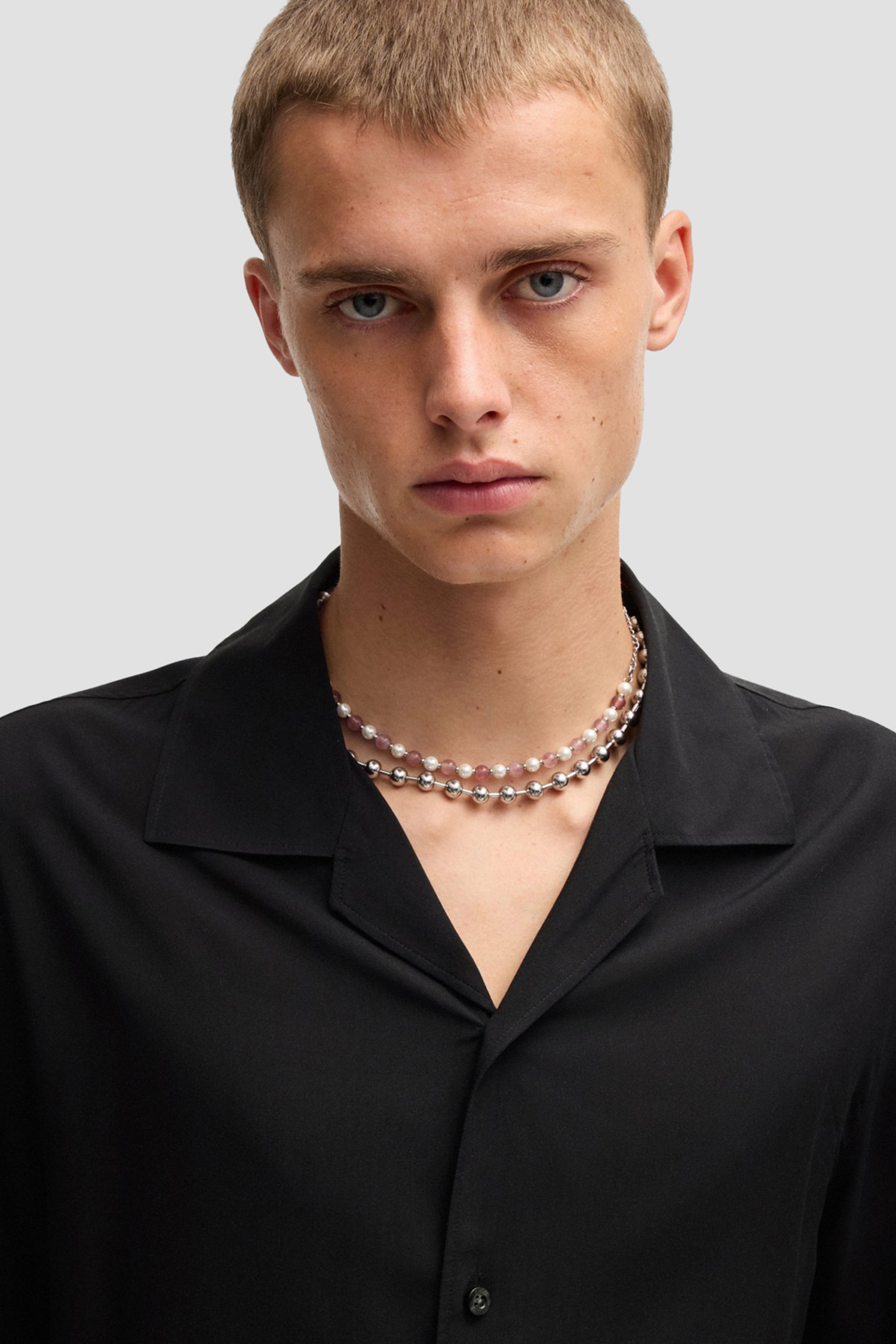 Мужская черная рубашка HUGO 50534254;001