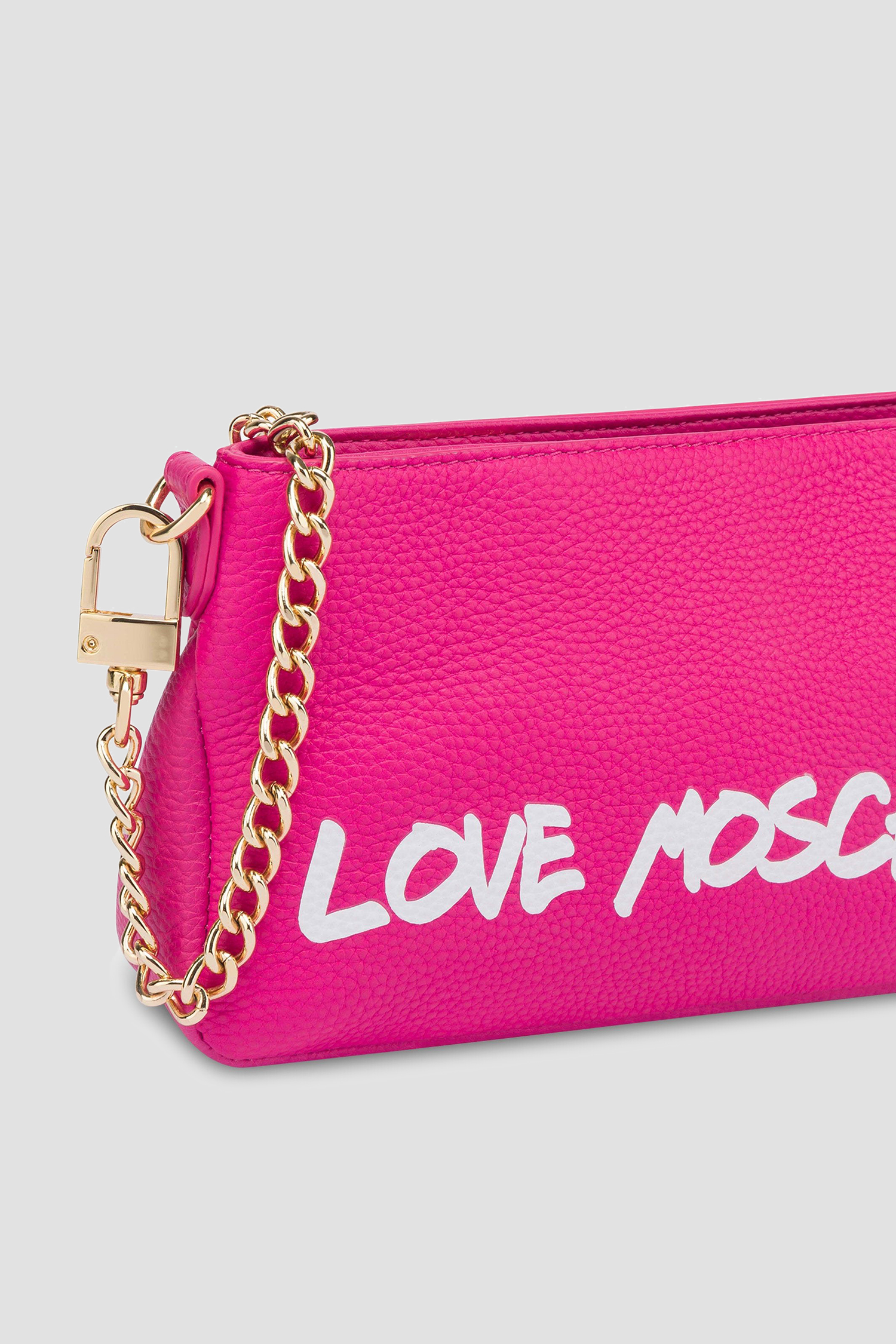 Женская розовая кожаная сумка Moschino JC4255PP0H.K13;60A