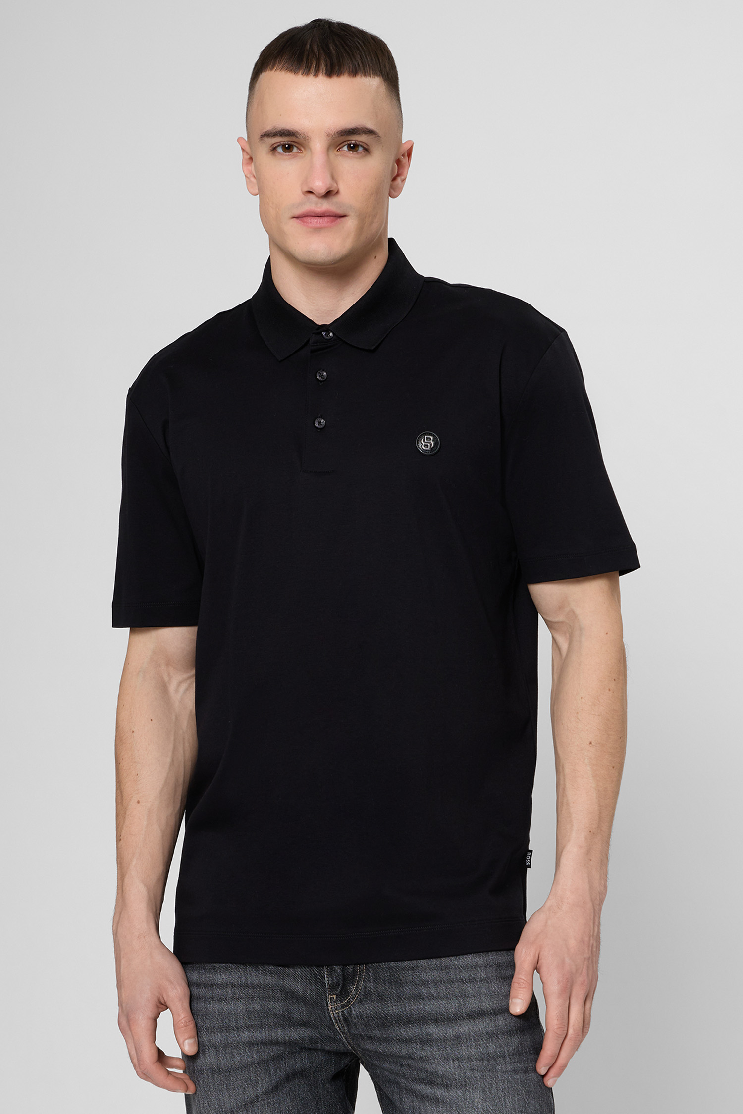 Чоловіче чорне поло BOSS 50555829;001