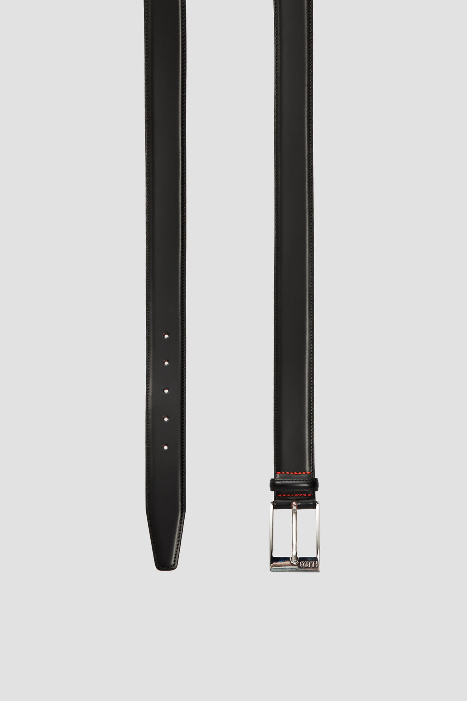 Чоловічий чорний шкіряний ремінь HUGO 50125066;001