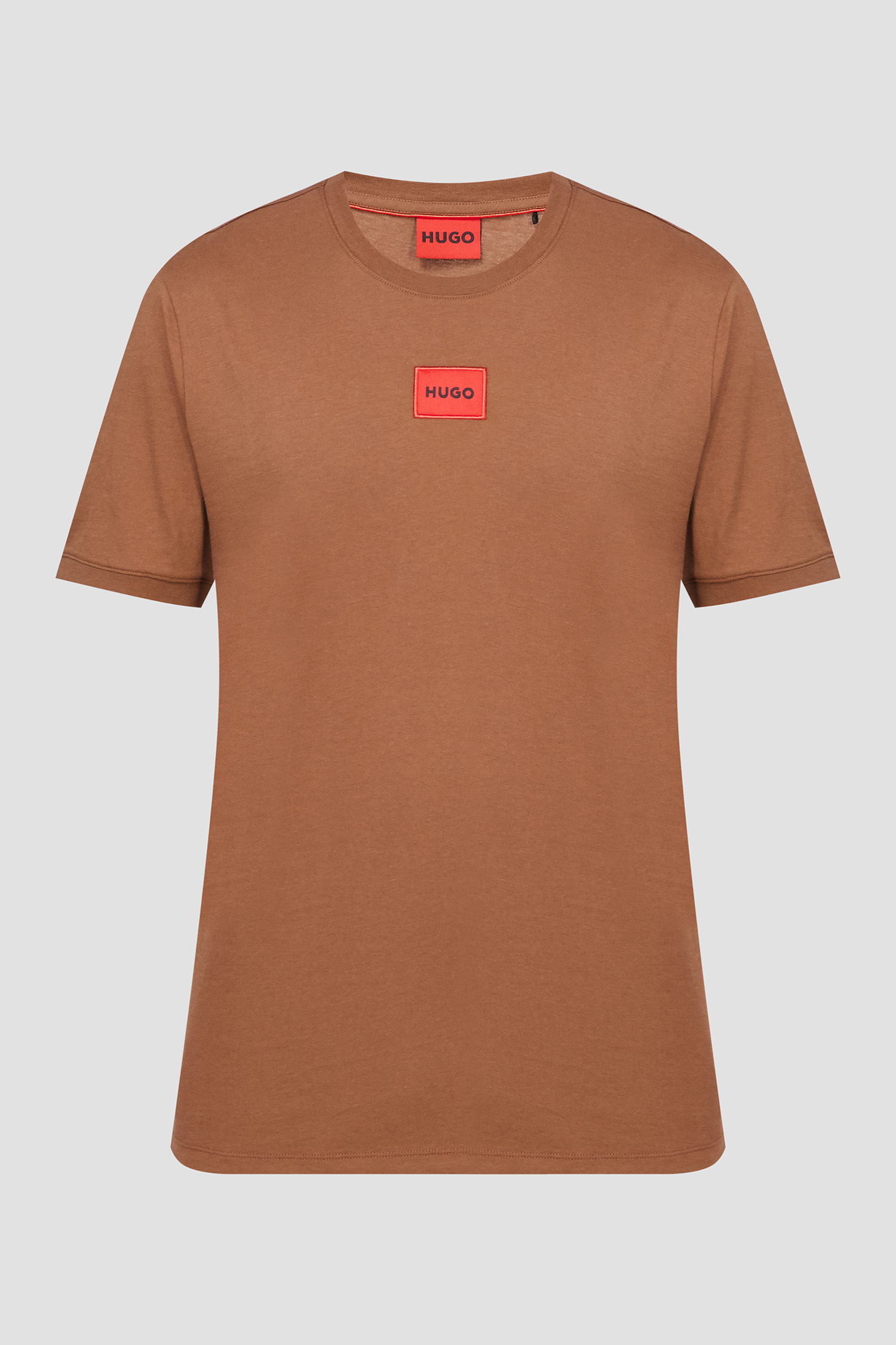 Чоловіча коричнева футболка HUGO 50447978;224