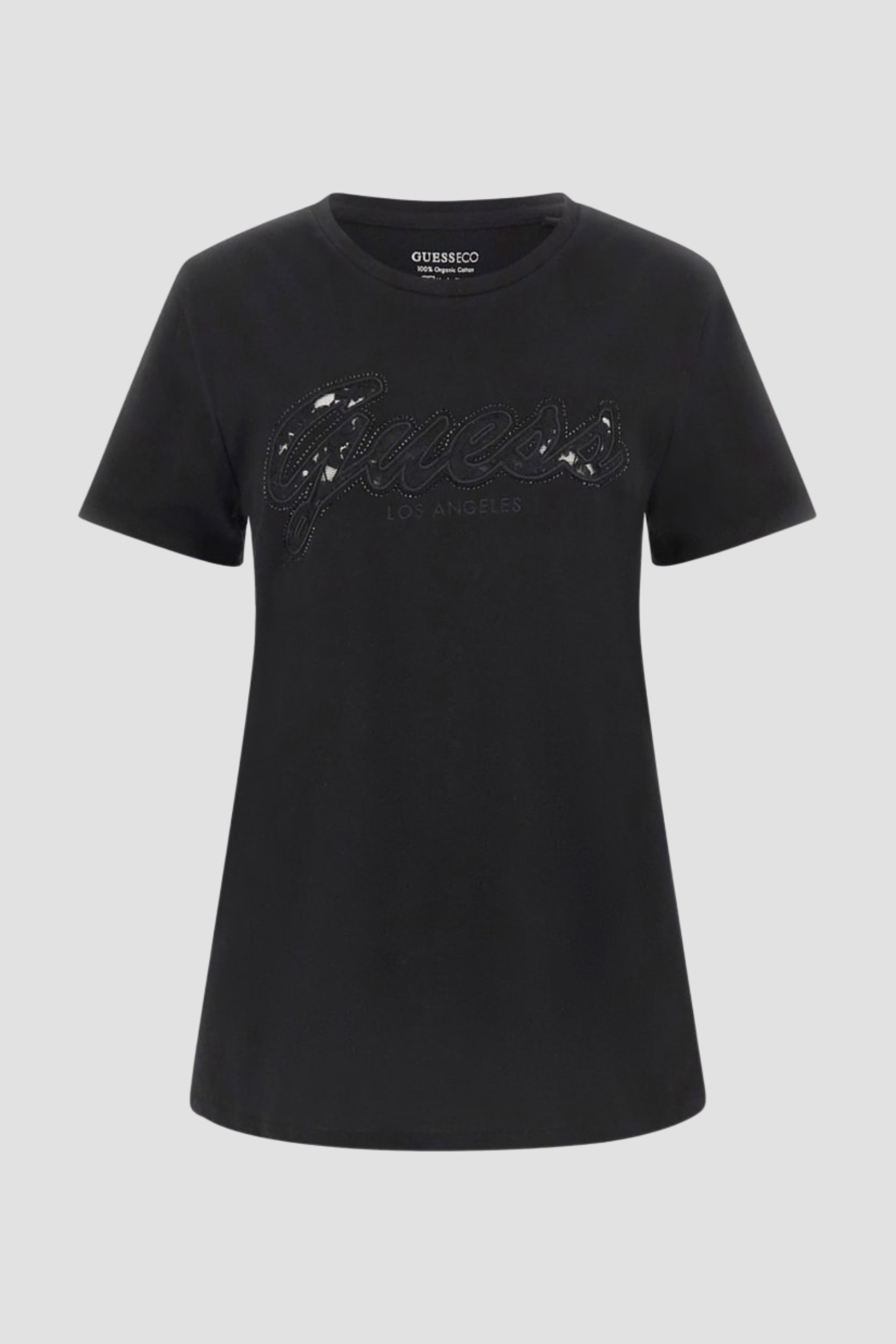 Женская черная футболка Guess W5RI08.K9RM1;JBLK