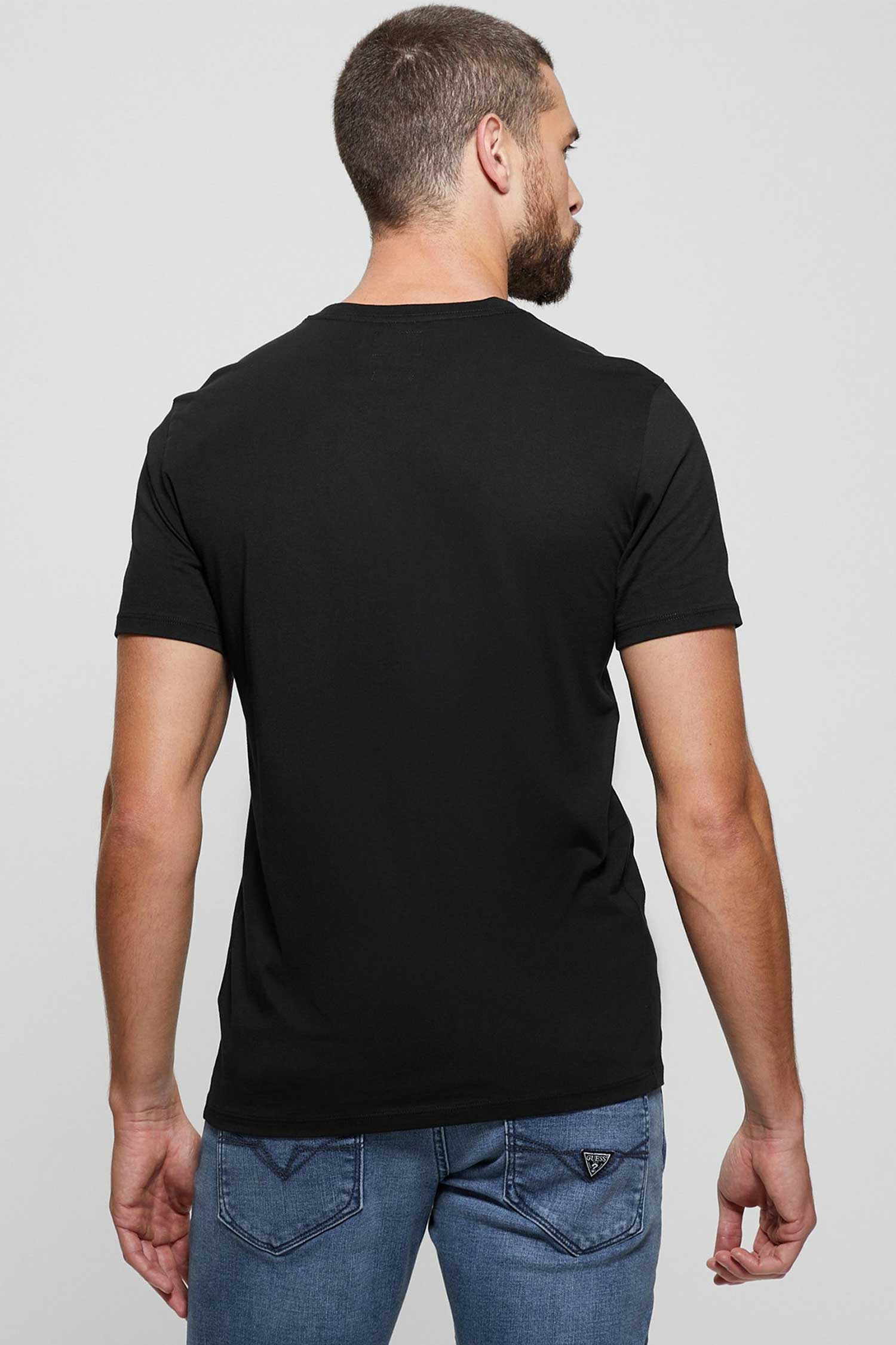 Мужская черная футболка Guess M4GP39.K7HD0;JBLK