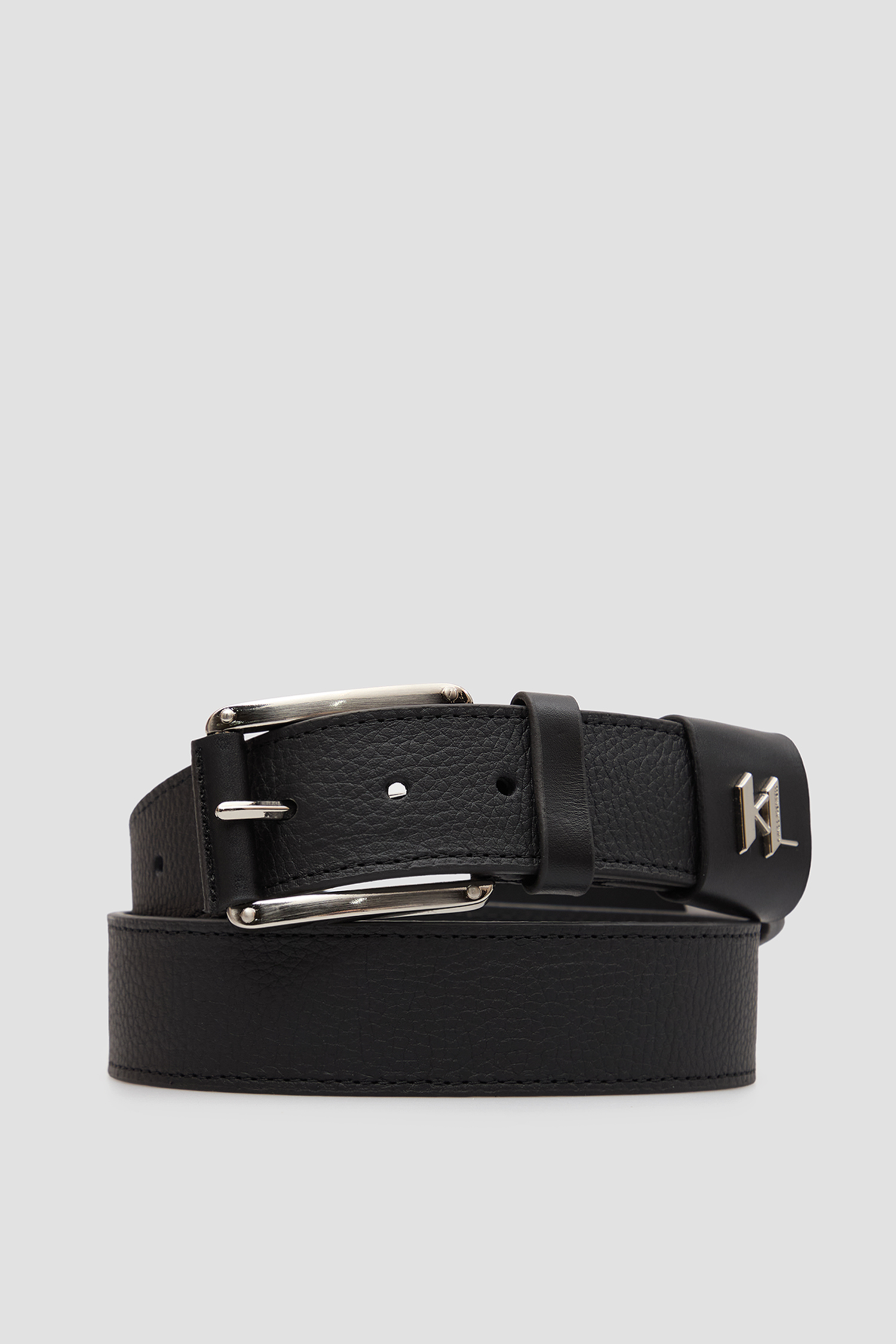 Чоловічий чорний шкіряний ремінь Karl Lagerfeld 562451.815300;990
