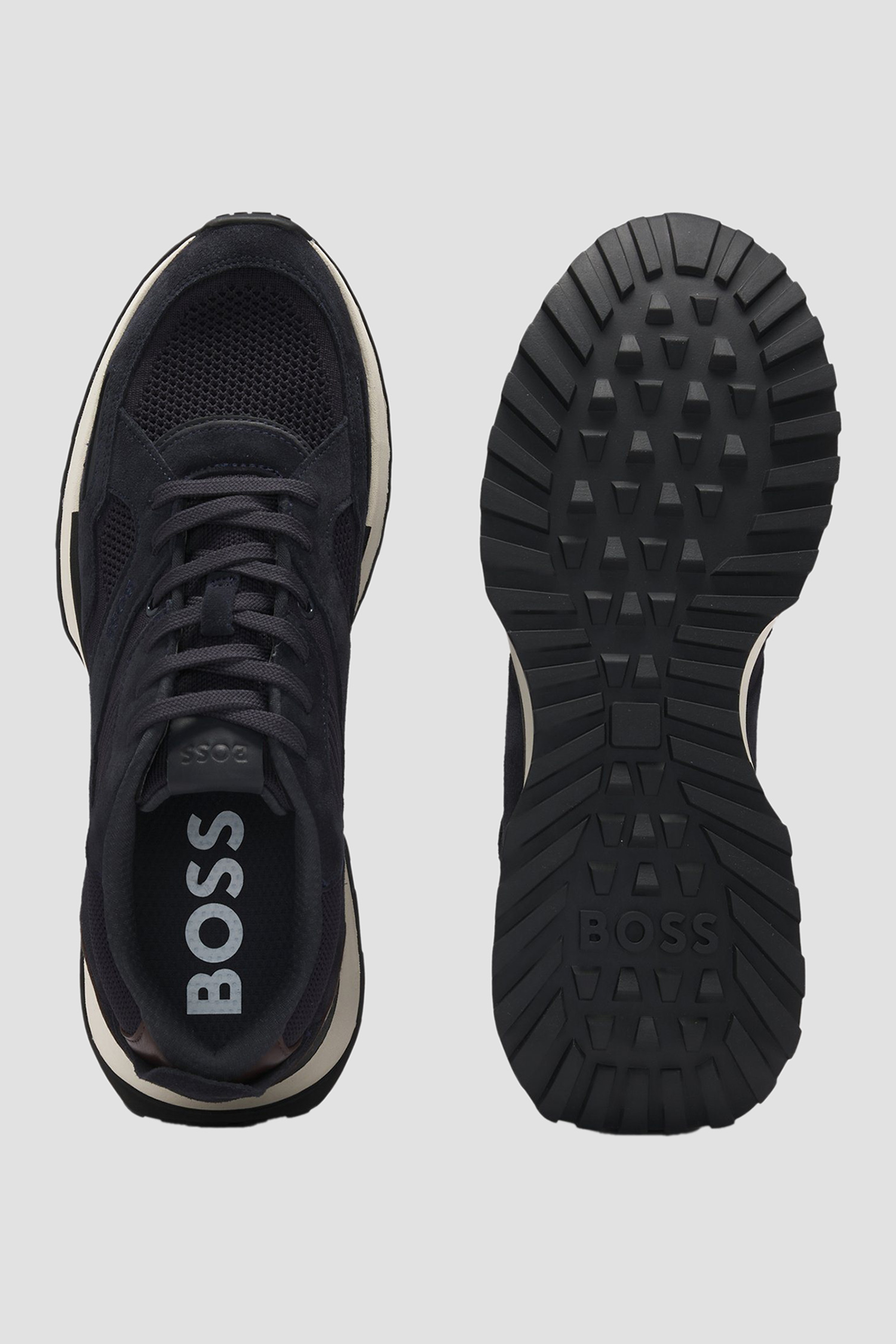 Мужские темно-синие кроссовки BOSS 50542119;402