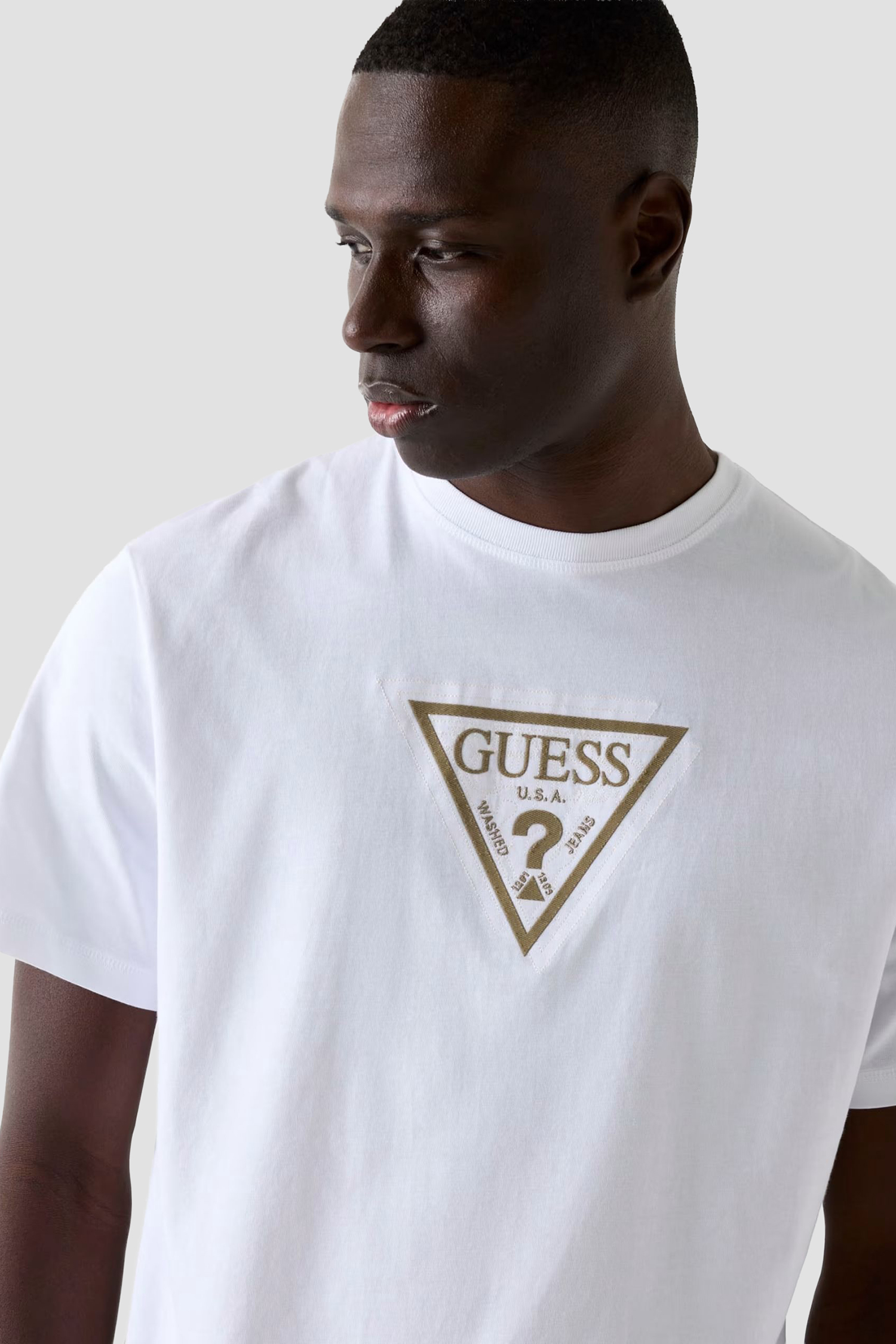 Мужская белая футболка Guess M6RI23.K8FQ4;G011