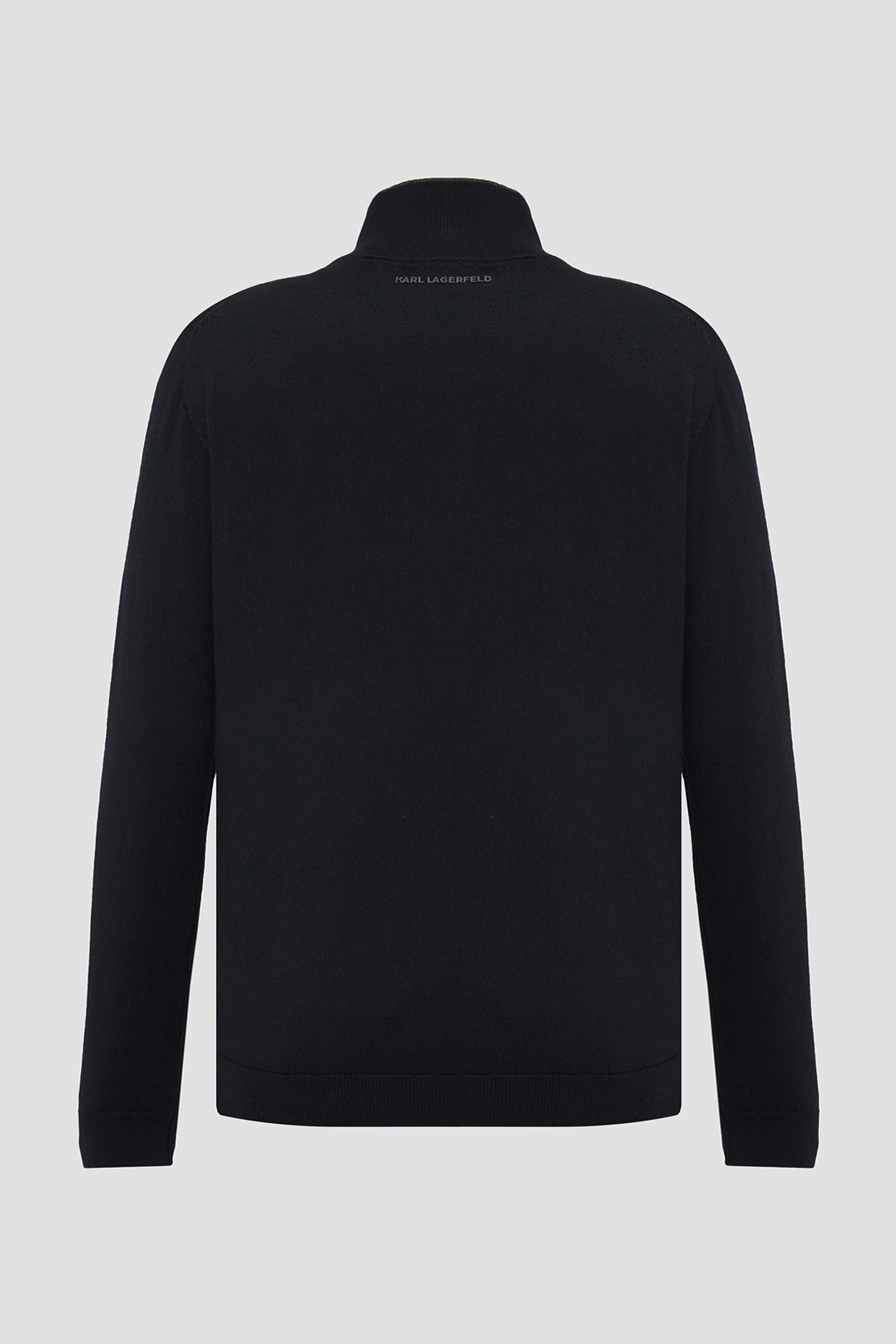 Мужской черный шерстяной джемпер Karl Lagerfeld 544399.655008;990