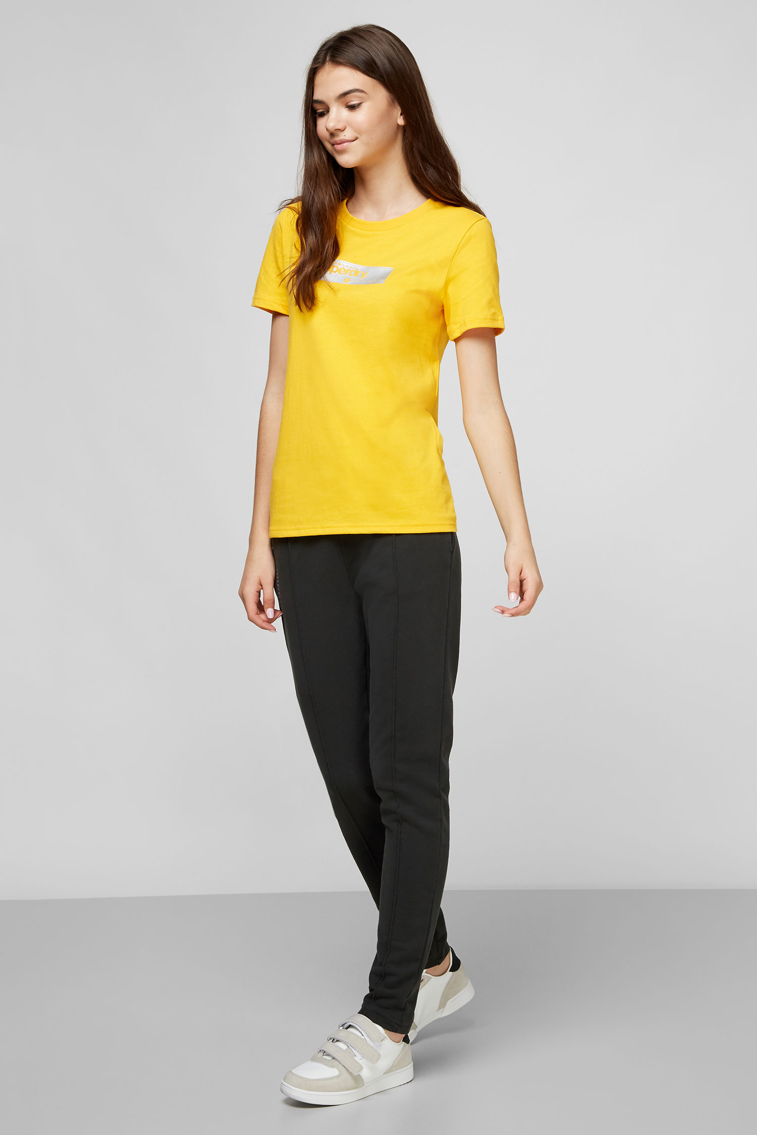 Желтая футболка для девушек SuperDry W1010215A;7SA