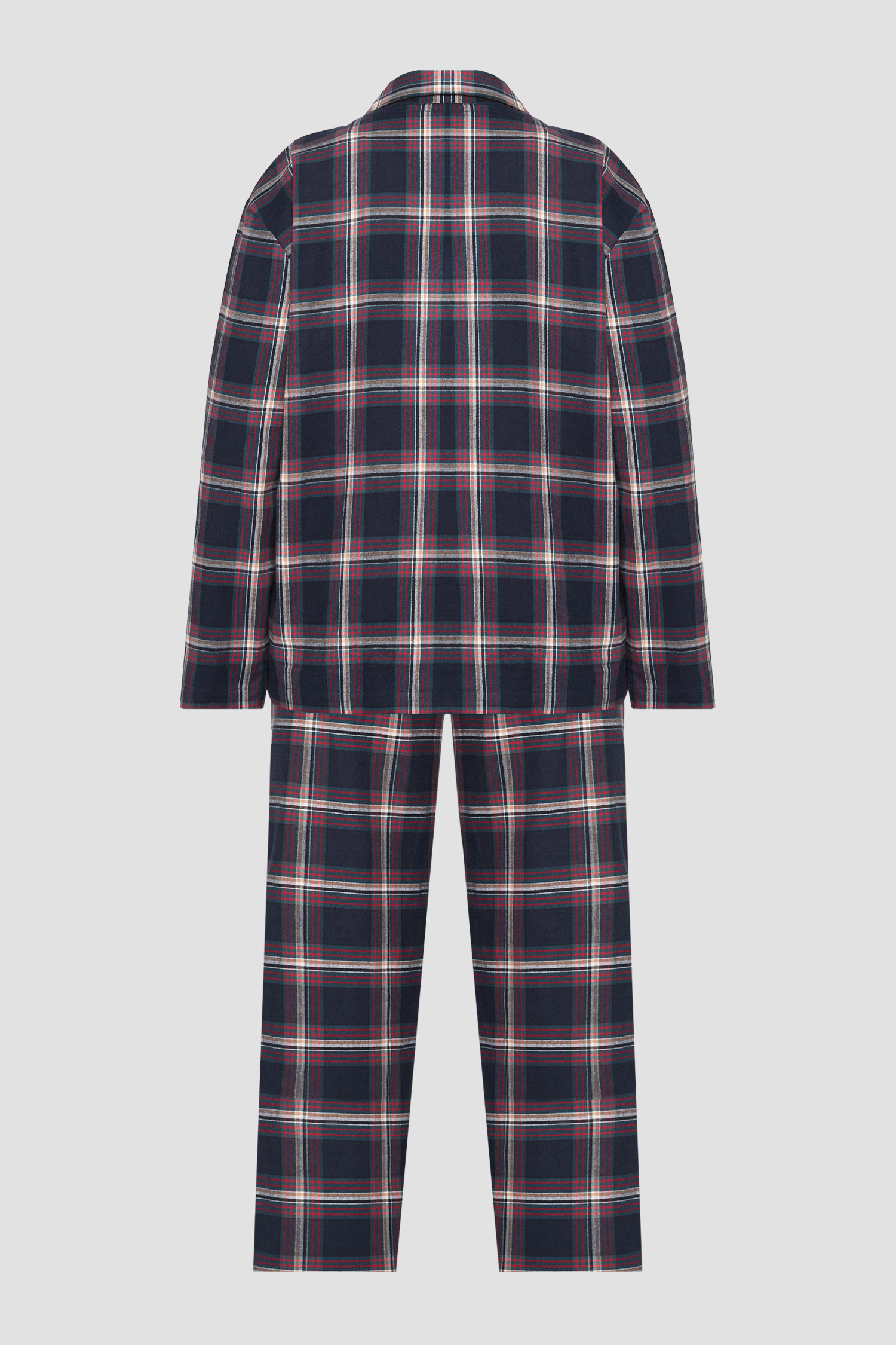 Мужская пижама в клетку (рубашка, брюки) BOSS 50550756;460