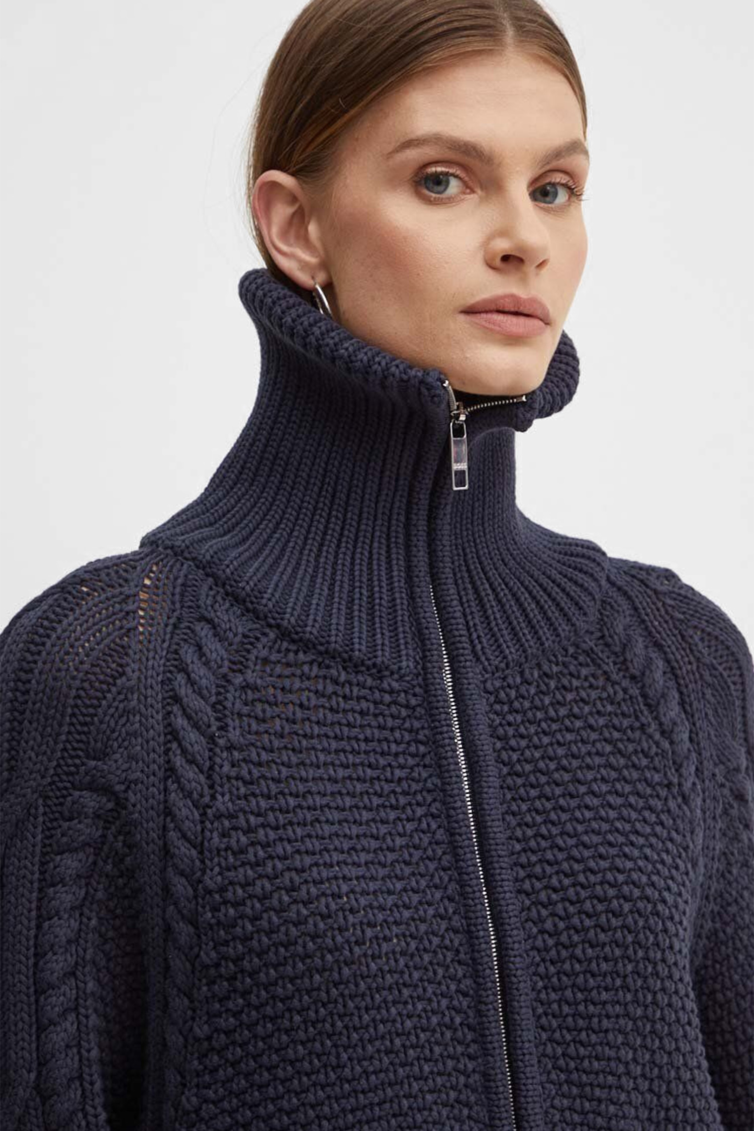 Жіночий темно-синій кардиган BOSS 50518368;404