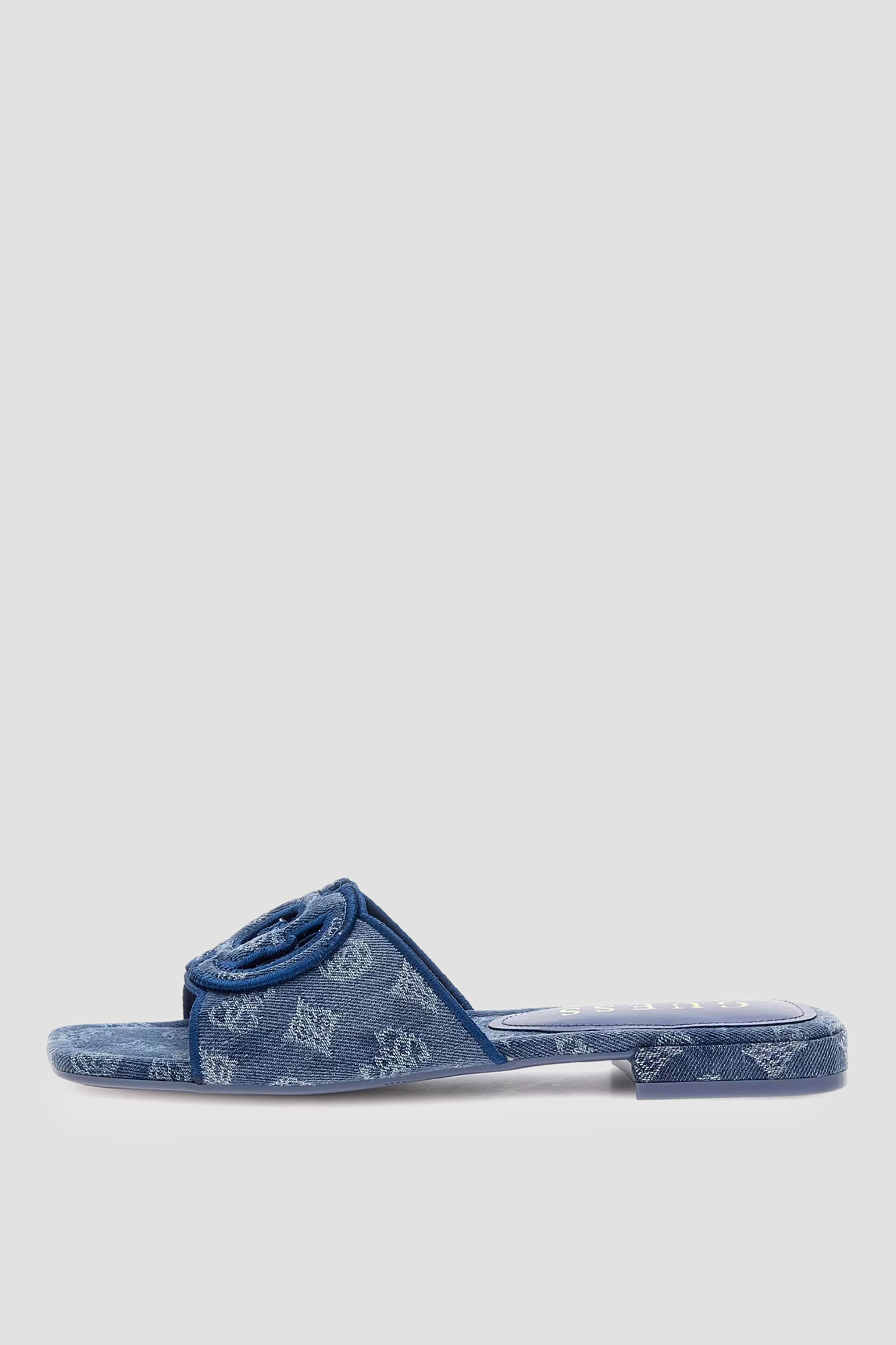 Жіночі сині джинсові слайдери з візерунком Guess FLJTSE.DEN19;BLUE