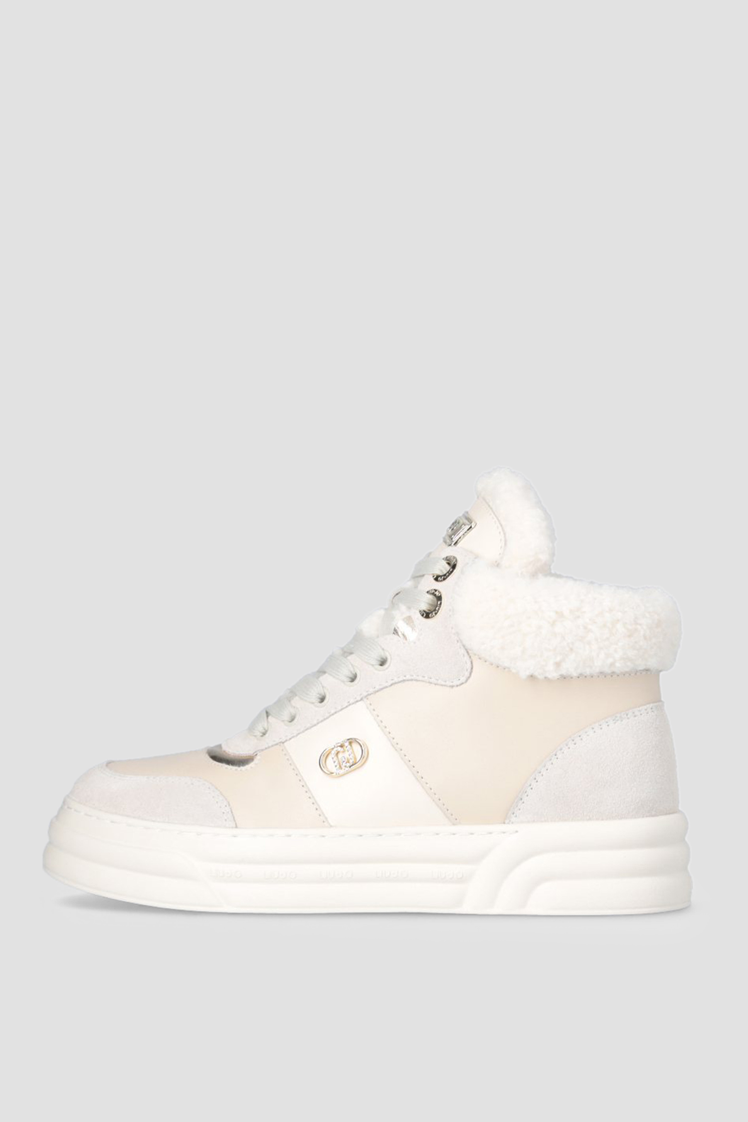 Жіночі бежеві шкіряні хайтопи Liu Jo BF4033.PX530;S1185