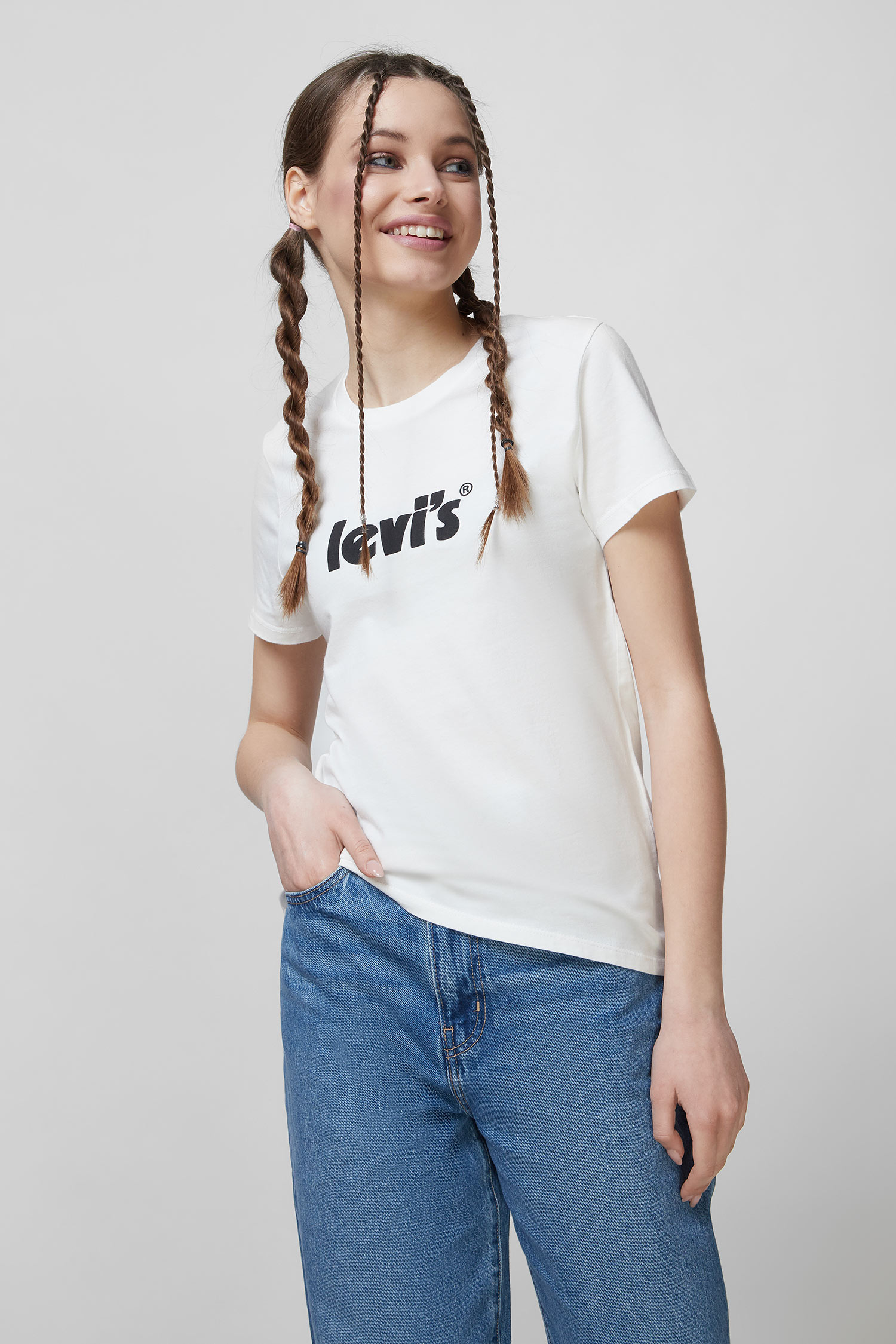 Белая футболка для девушек Levi’s® 17369;1755