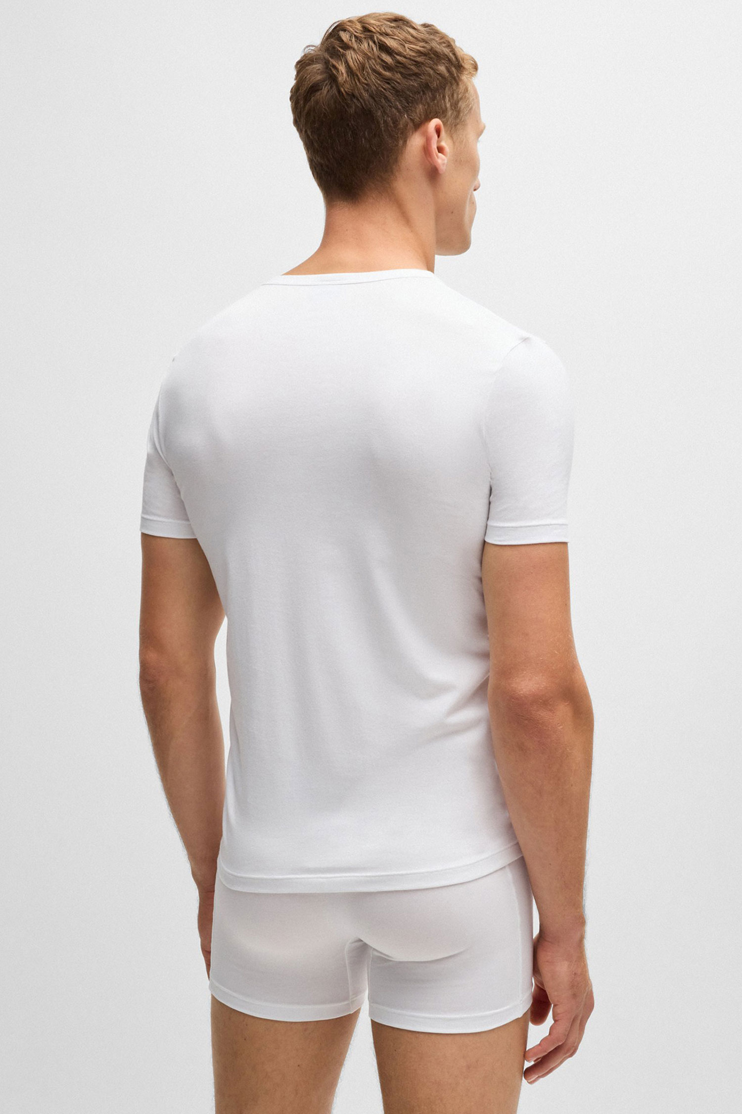 Мужская белая футболка (2 шт) BOSS 50475276;100