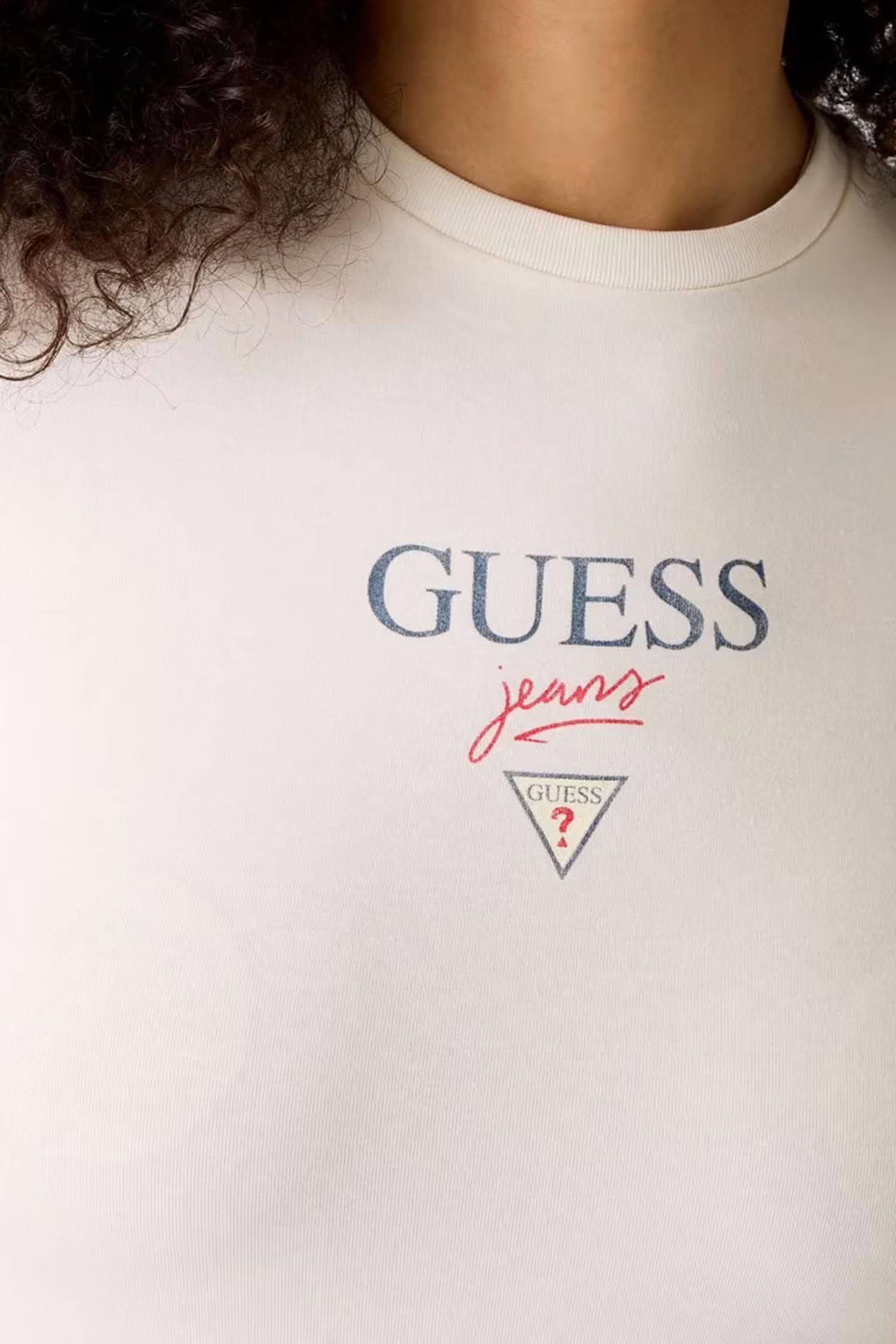 Жіноча біла футболка Guess Jeans W6RI15.J1314;G053