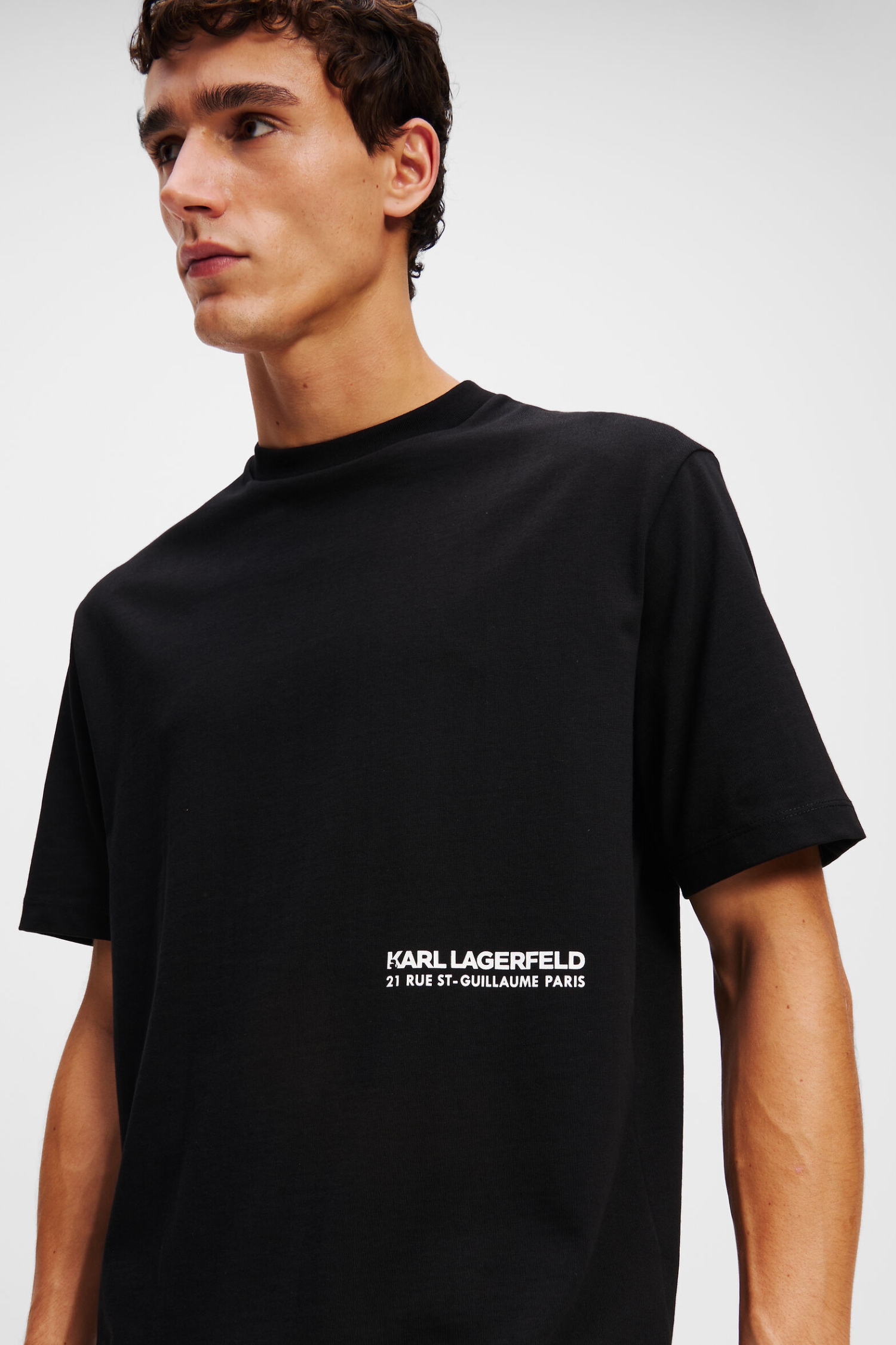Чоловіча чорна футболка Karl Lagerfeld 551230.755192;990