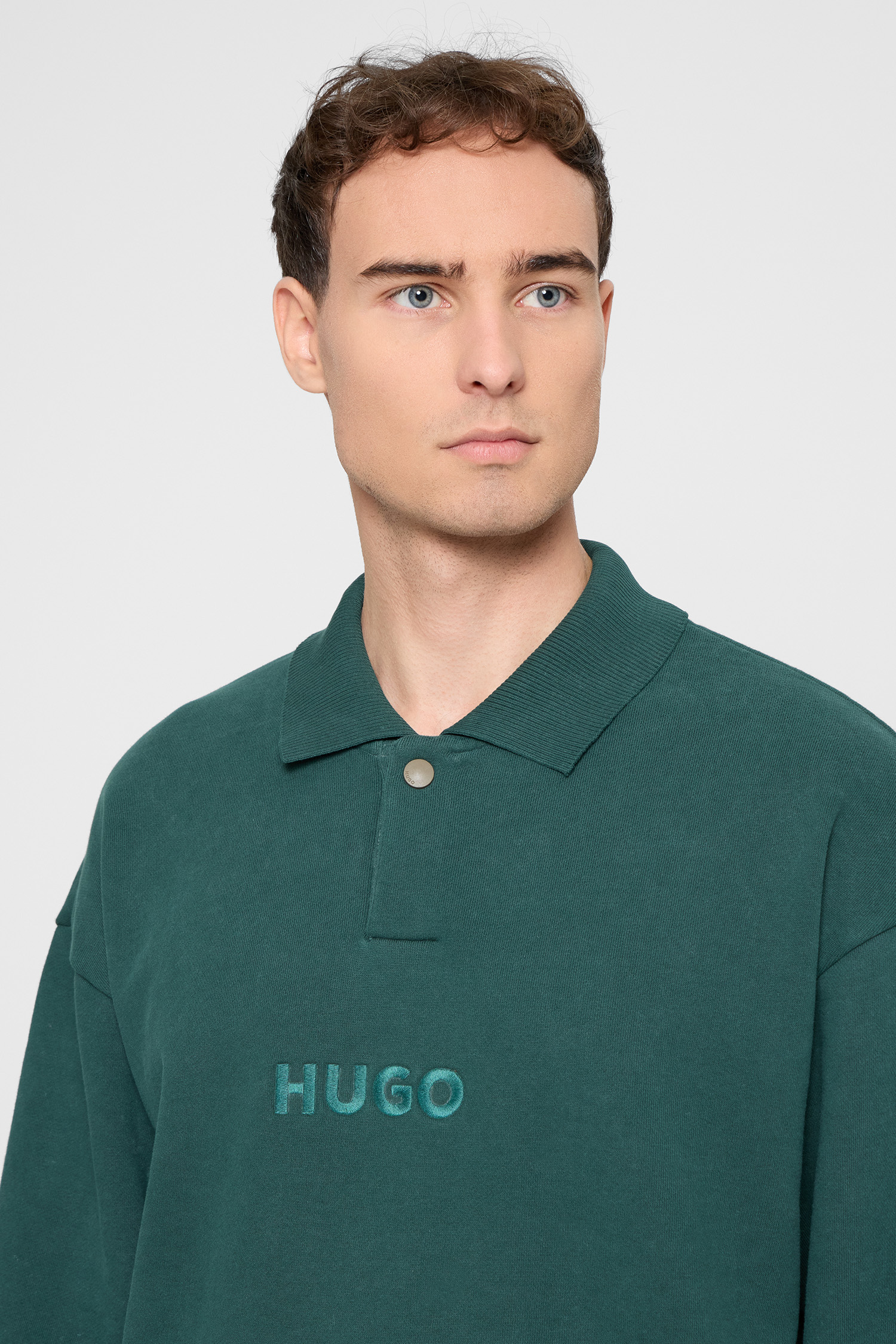 Чоловіче темно-зелене поло HUGO 50546395;385