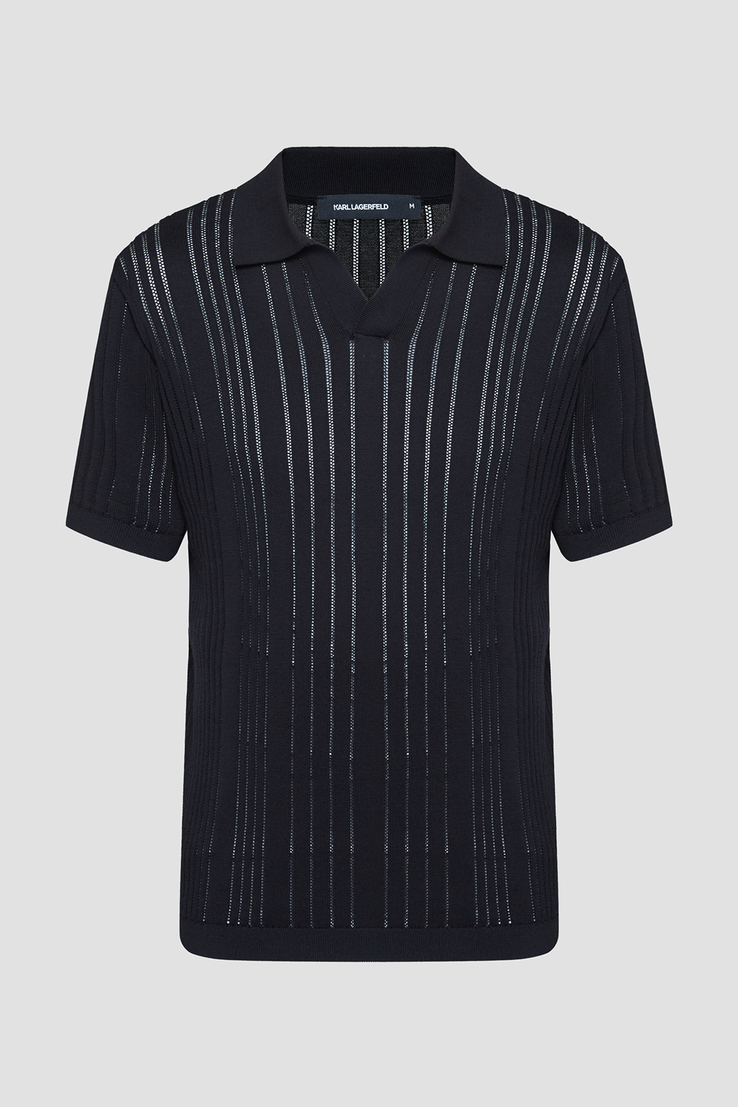 Чоловіче чорне поло Karl Lagerfeld 562304.655016;990 — Ultrashop