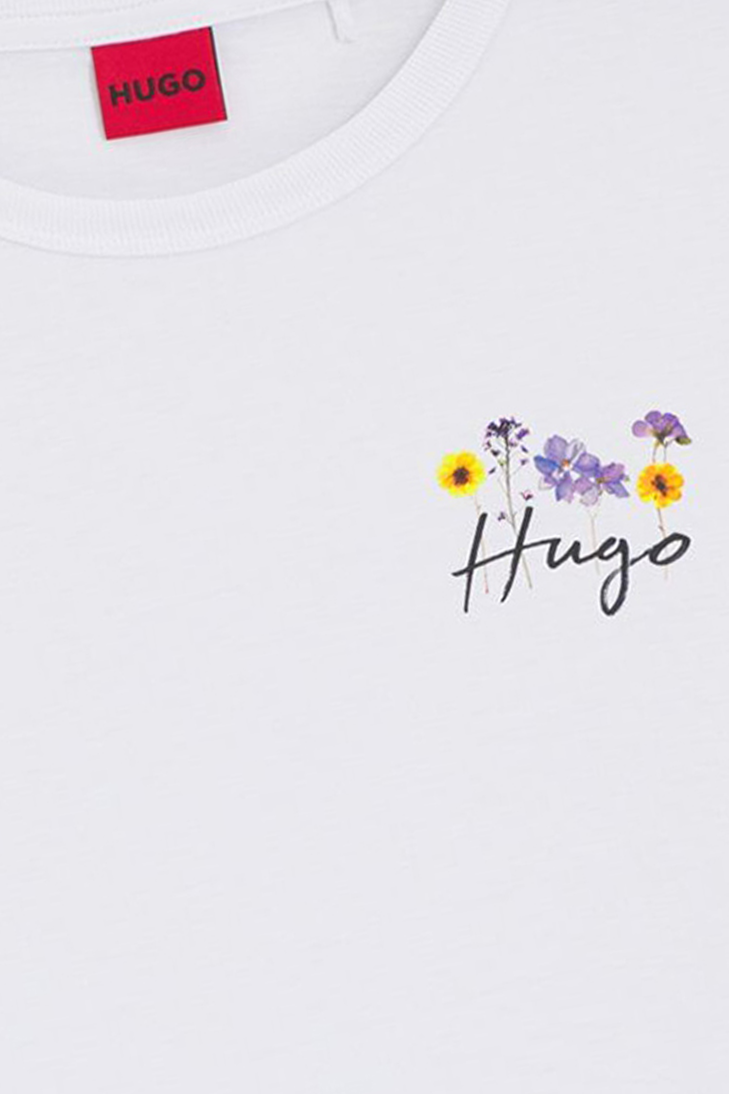 Женская белая футболка HUGO 50555813;100