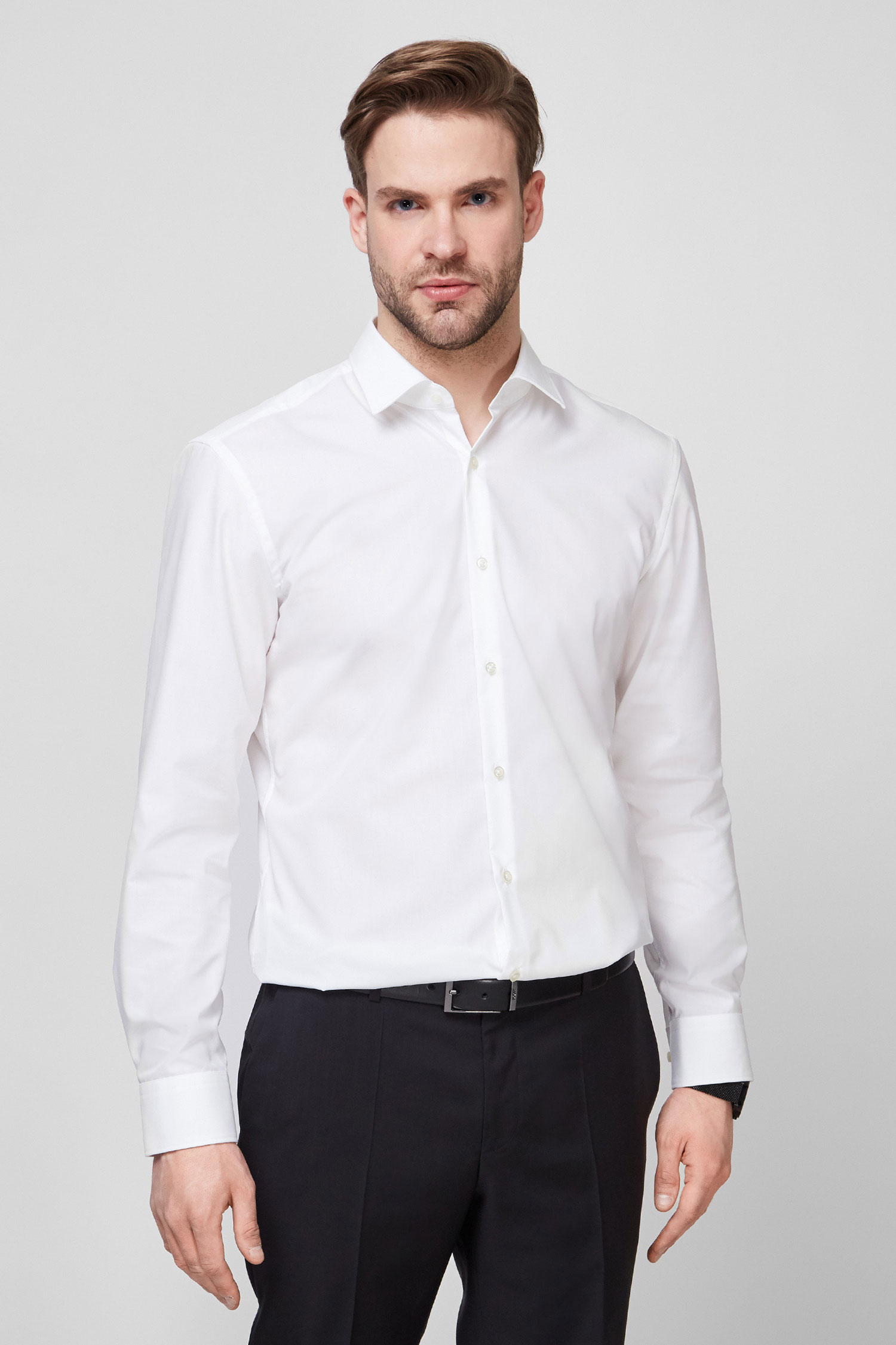 Мужская белая рубашка HUGO 50289499;199
