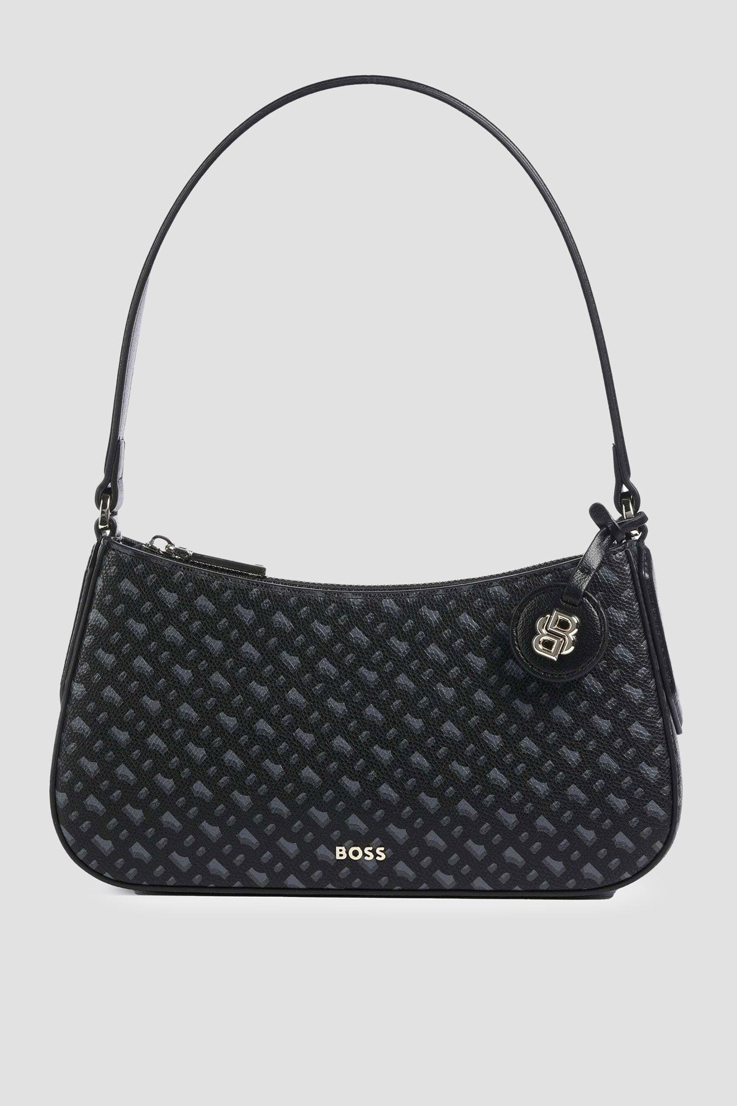 Женская черная сумка с узором BOSS 50529387;001