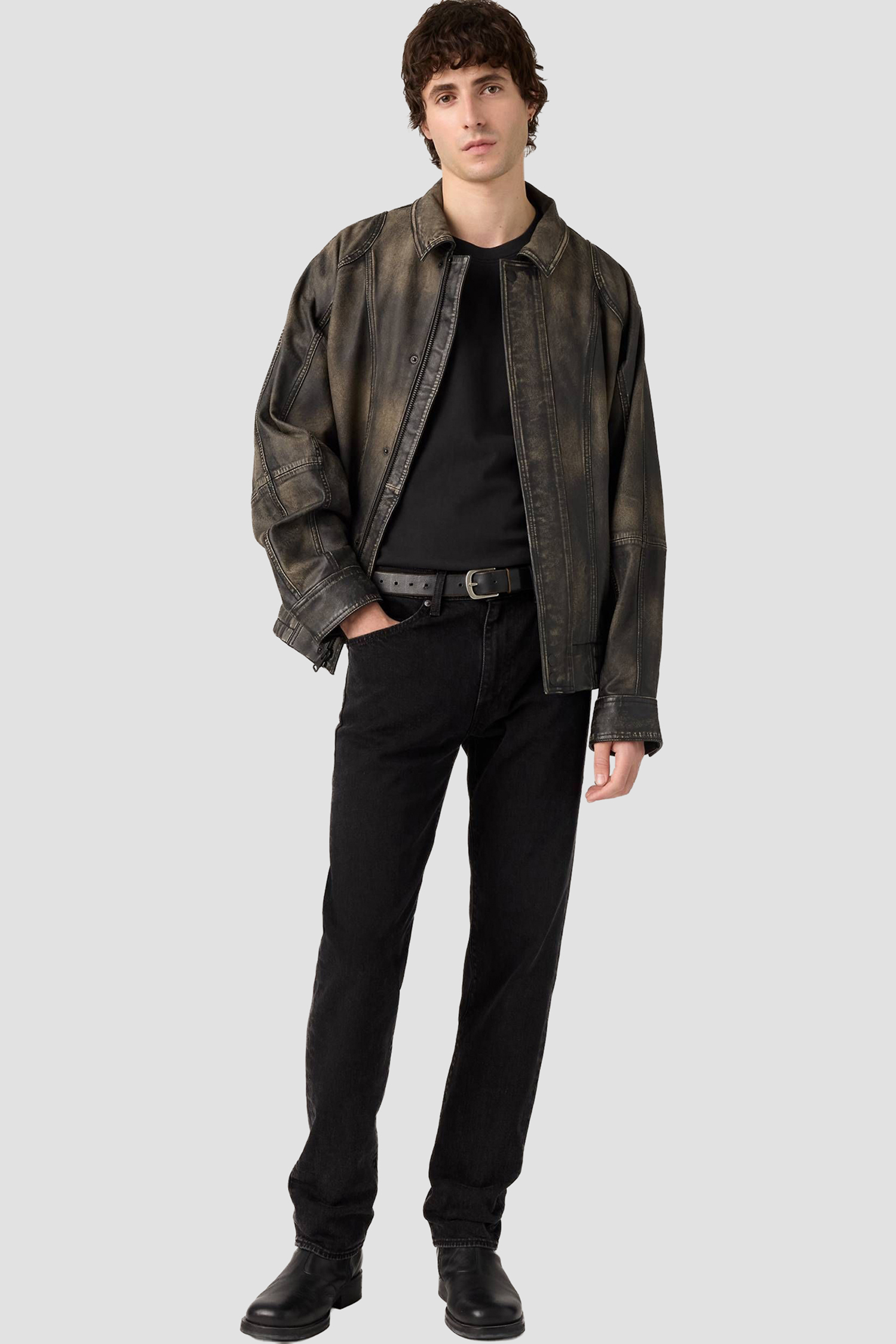 Мужские черные джинсы 518™ Slim Levi’s® 007UO;0000