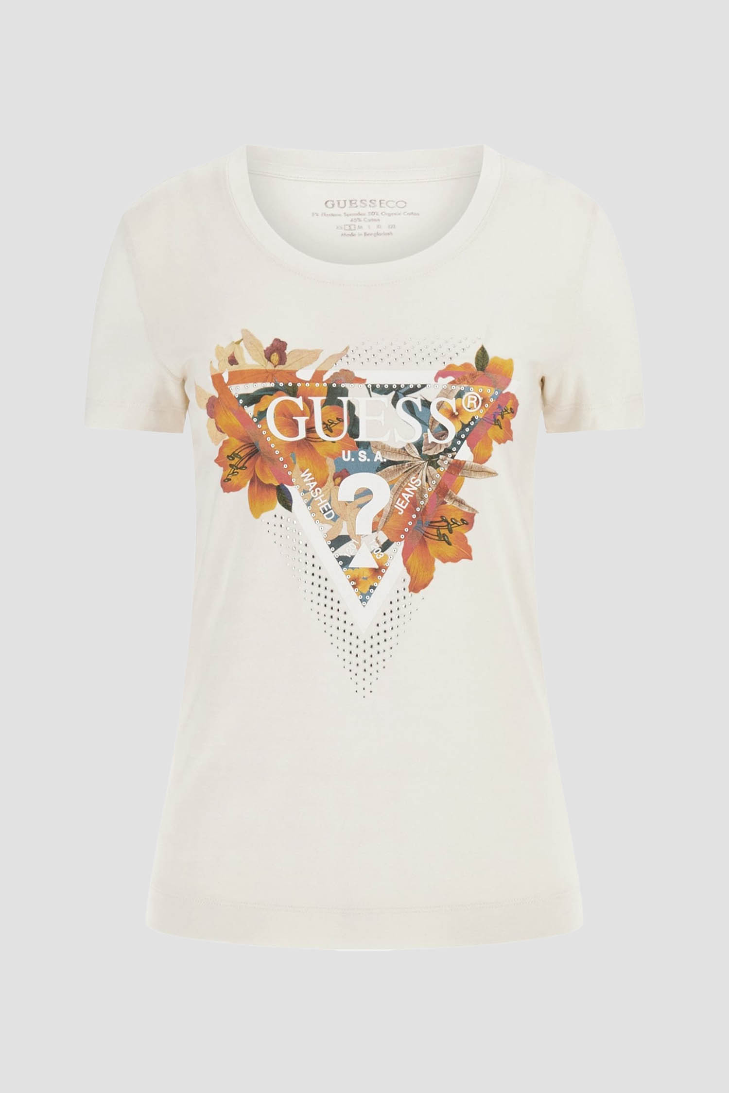 Женская белая футболка Guess W4GI62.J1314;G012