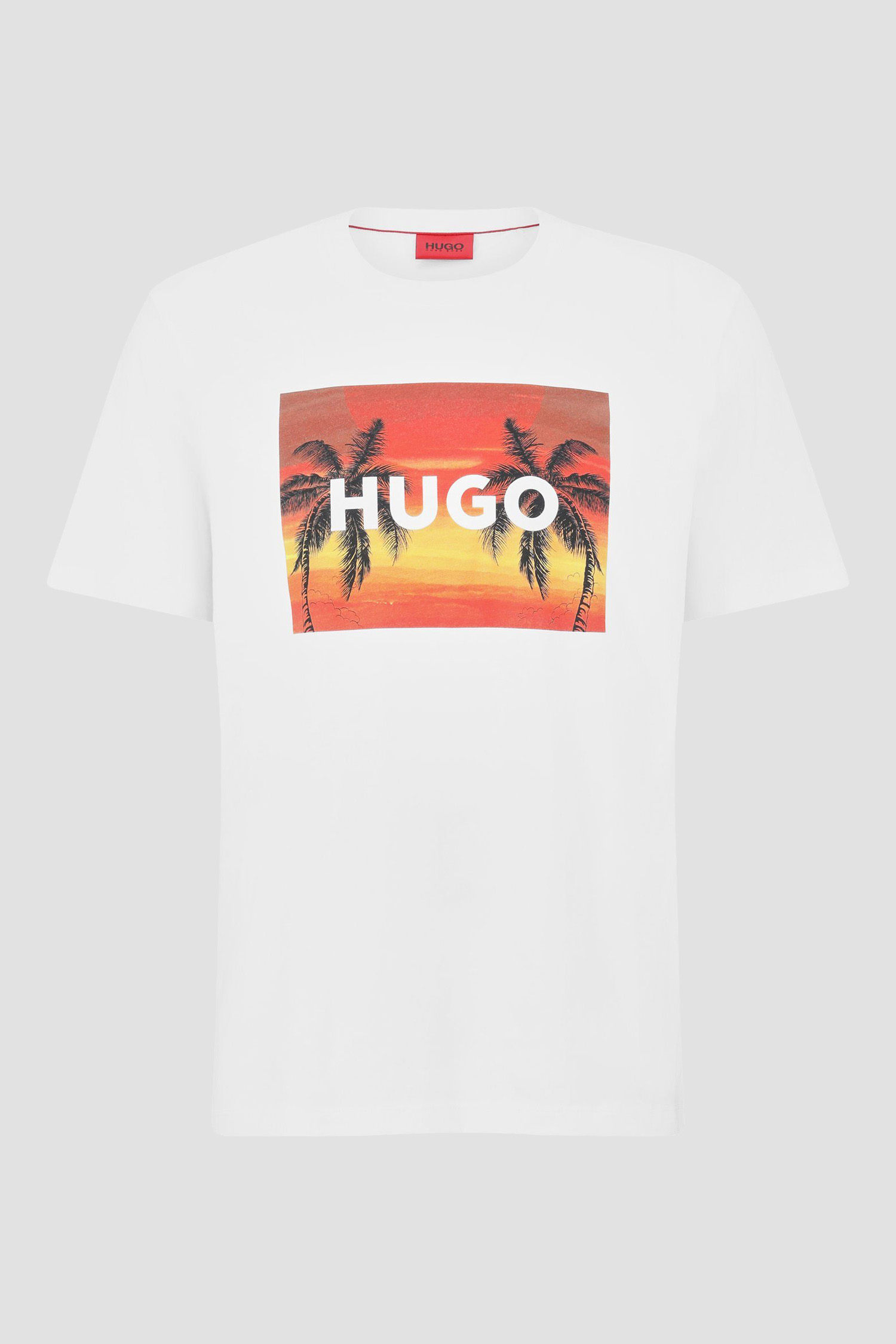 Мужская белая футболка HUGO 50488952;100