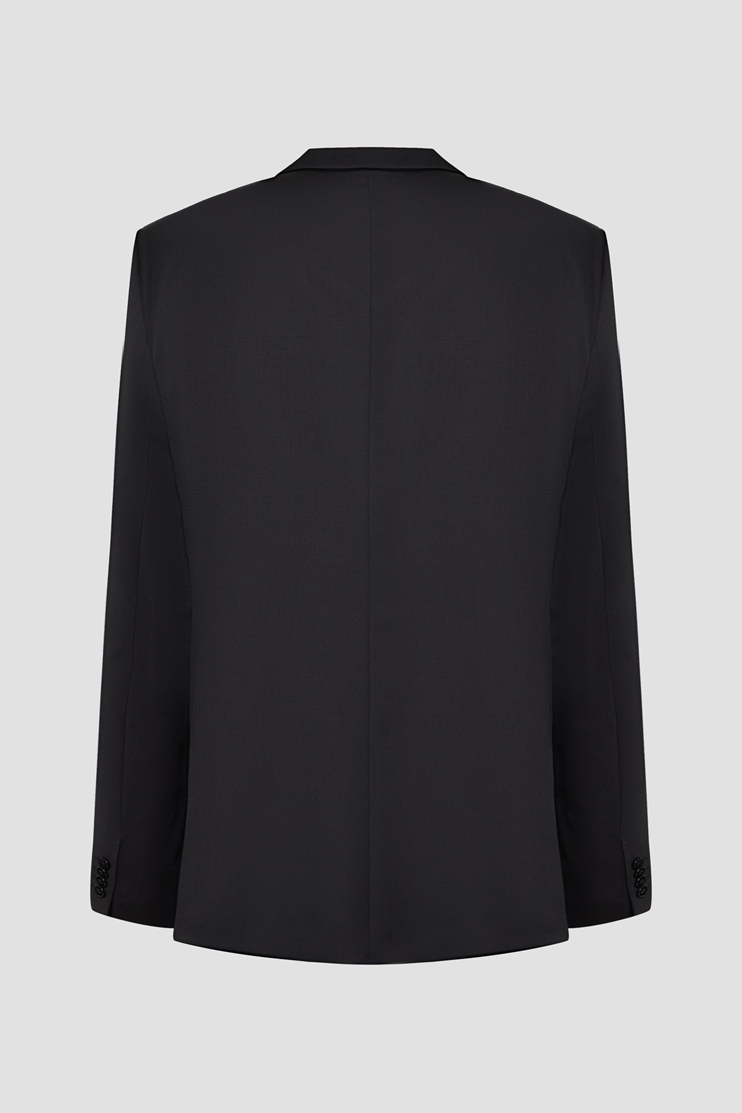 Чоловічий чорний вовняний костюм (піджак, брюки) BOSS 50469171K;001