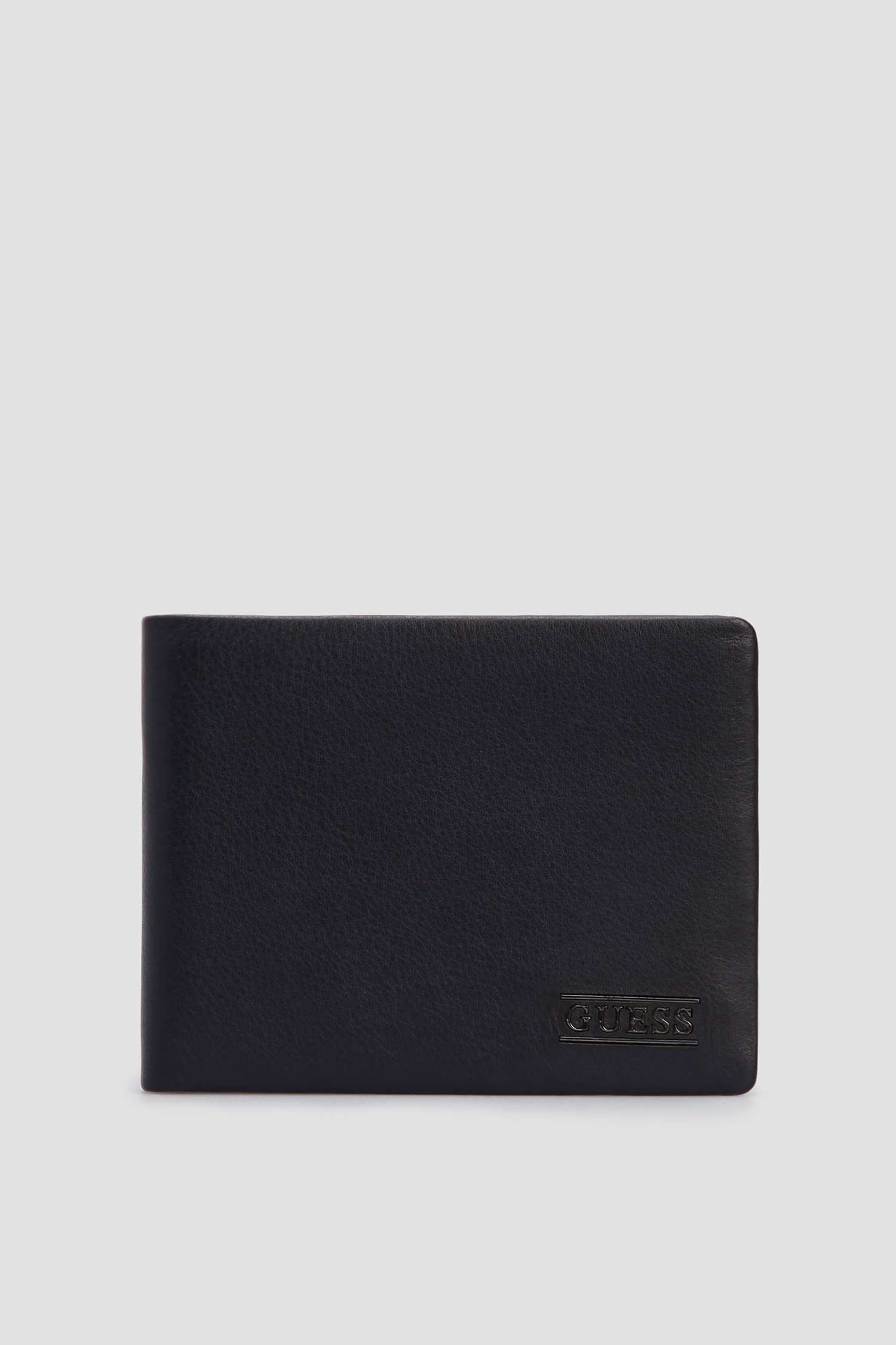 Мужской темно-синий кожаный кошелек Guess SM2509.LEA20;BLU