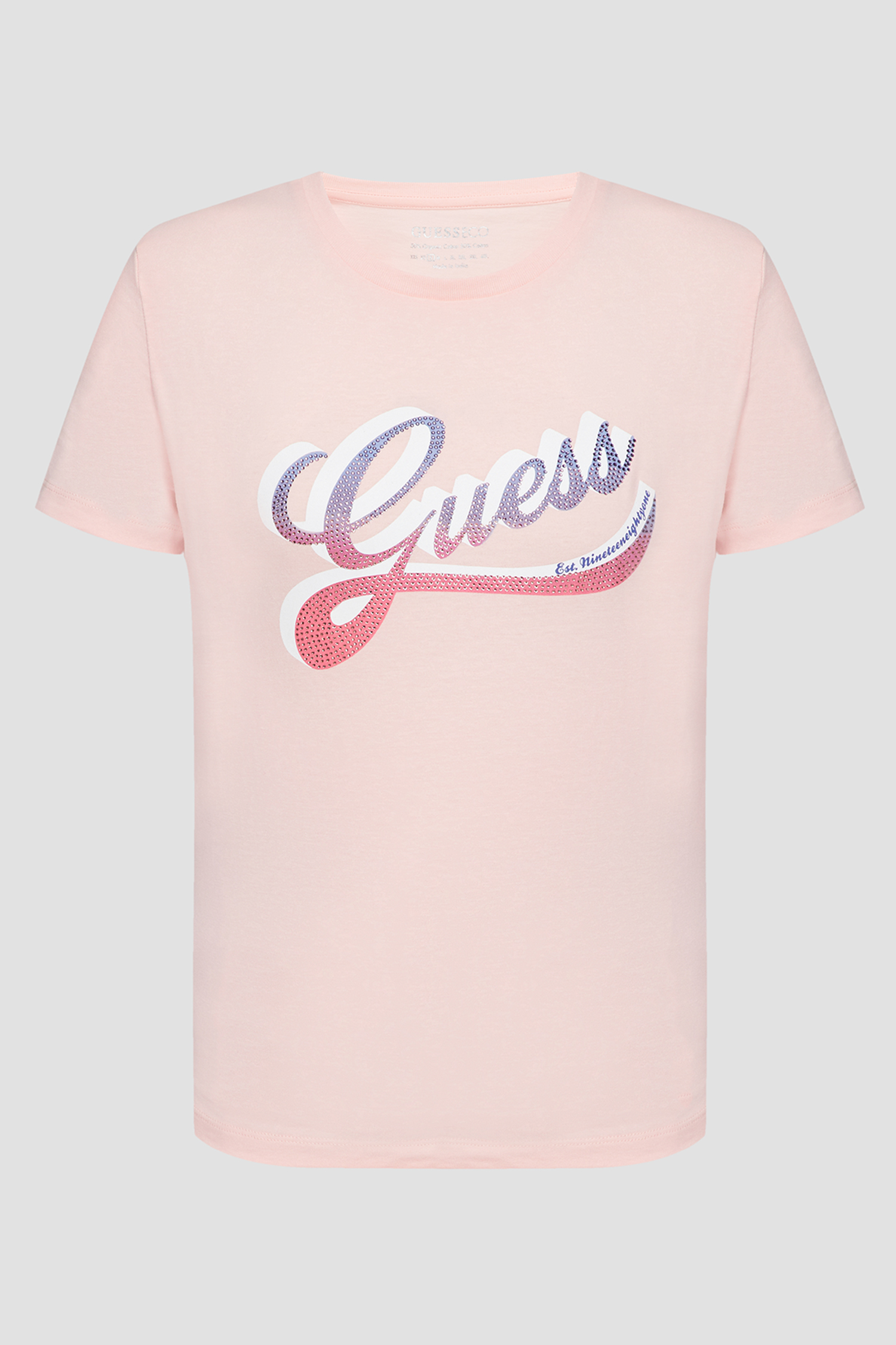 Женская персиковая футболка Guess W3GI34.I3Z14;G65T