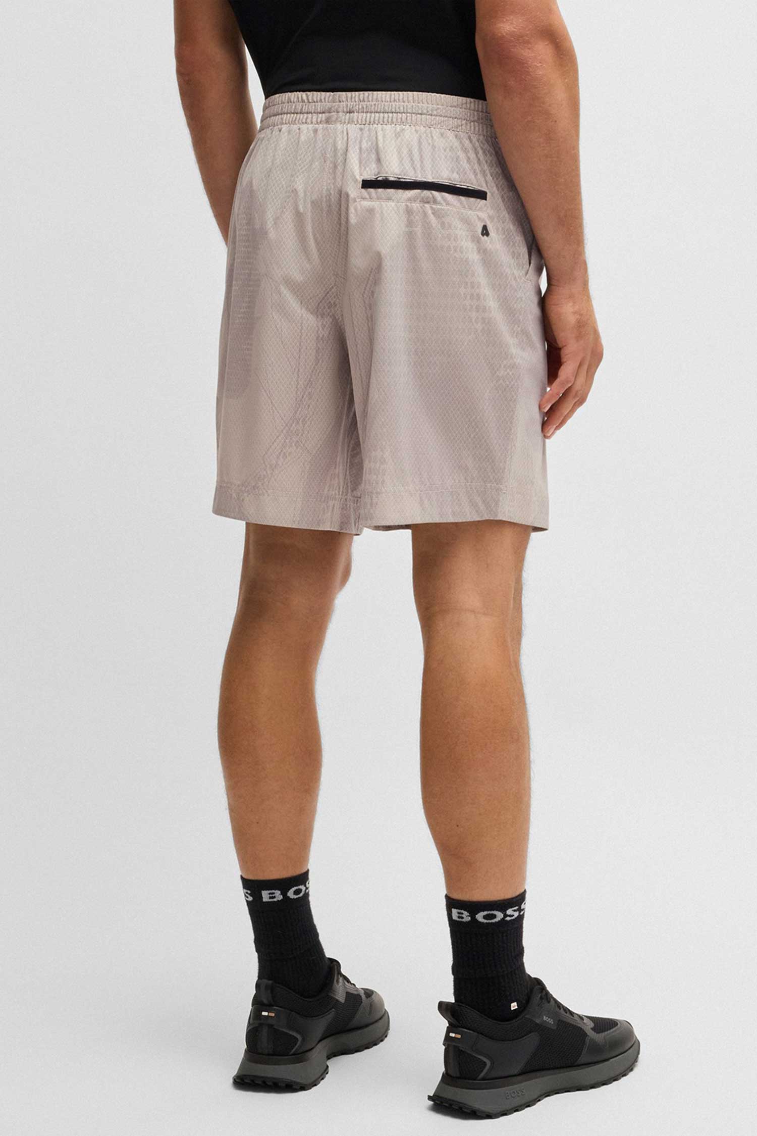 Мужские бежевые шорты с узором BOSS 50534382;284
