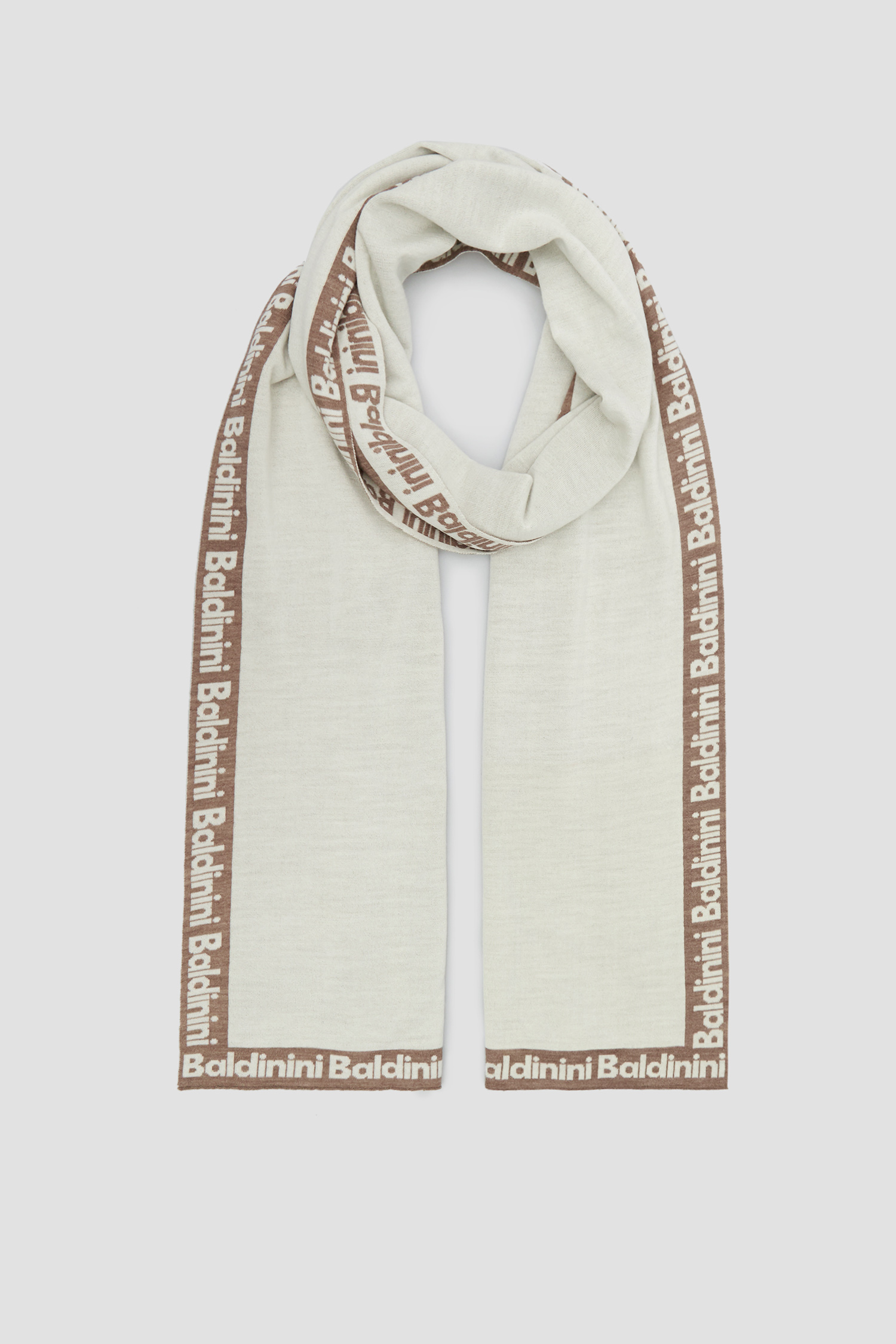 Жіночий білий вовняний шарф Baldinini R2B005MSLA;PNCM