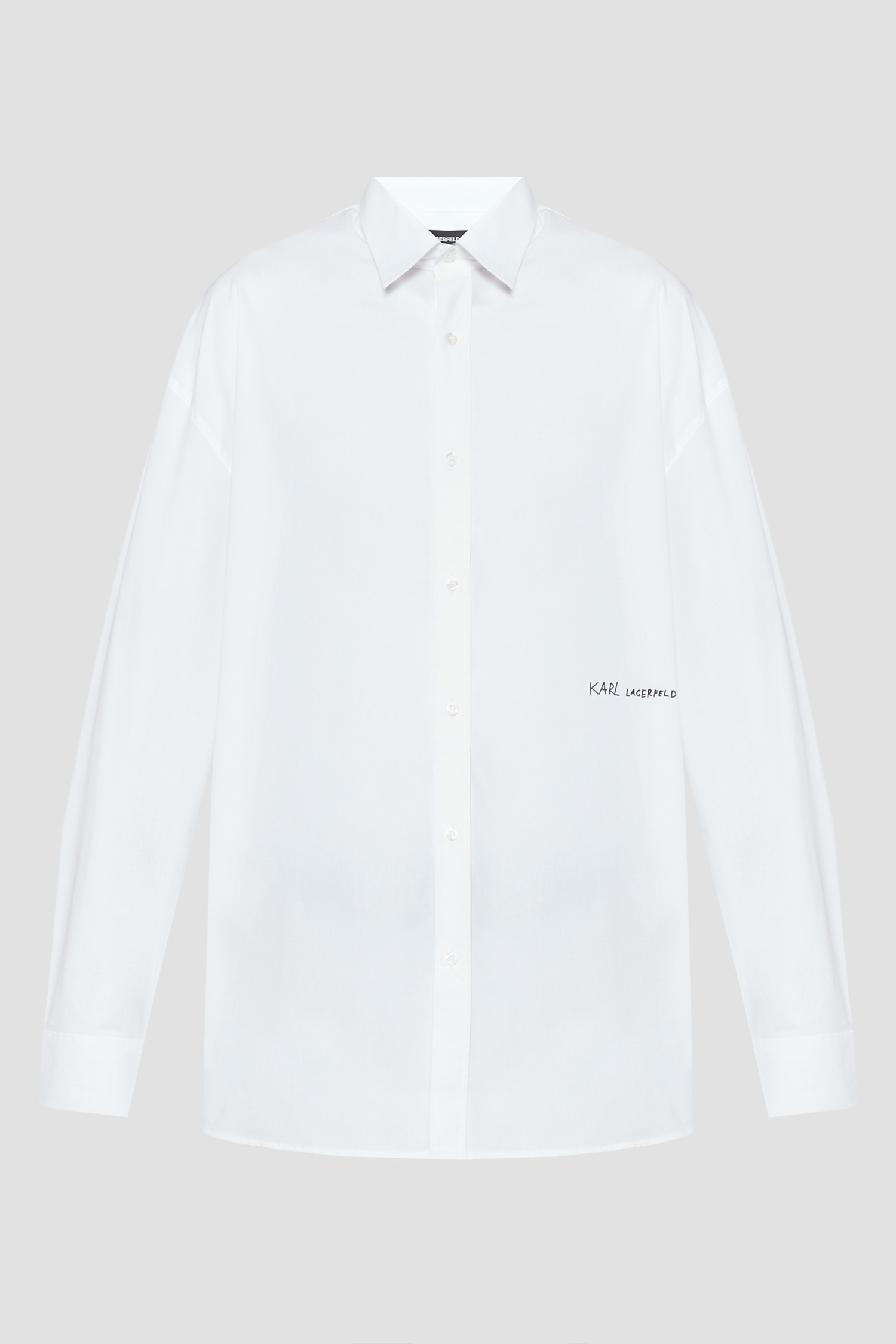 Мужская белая рубашка Karl Lagerfeld 553600.605976;10