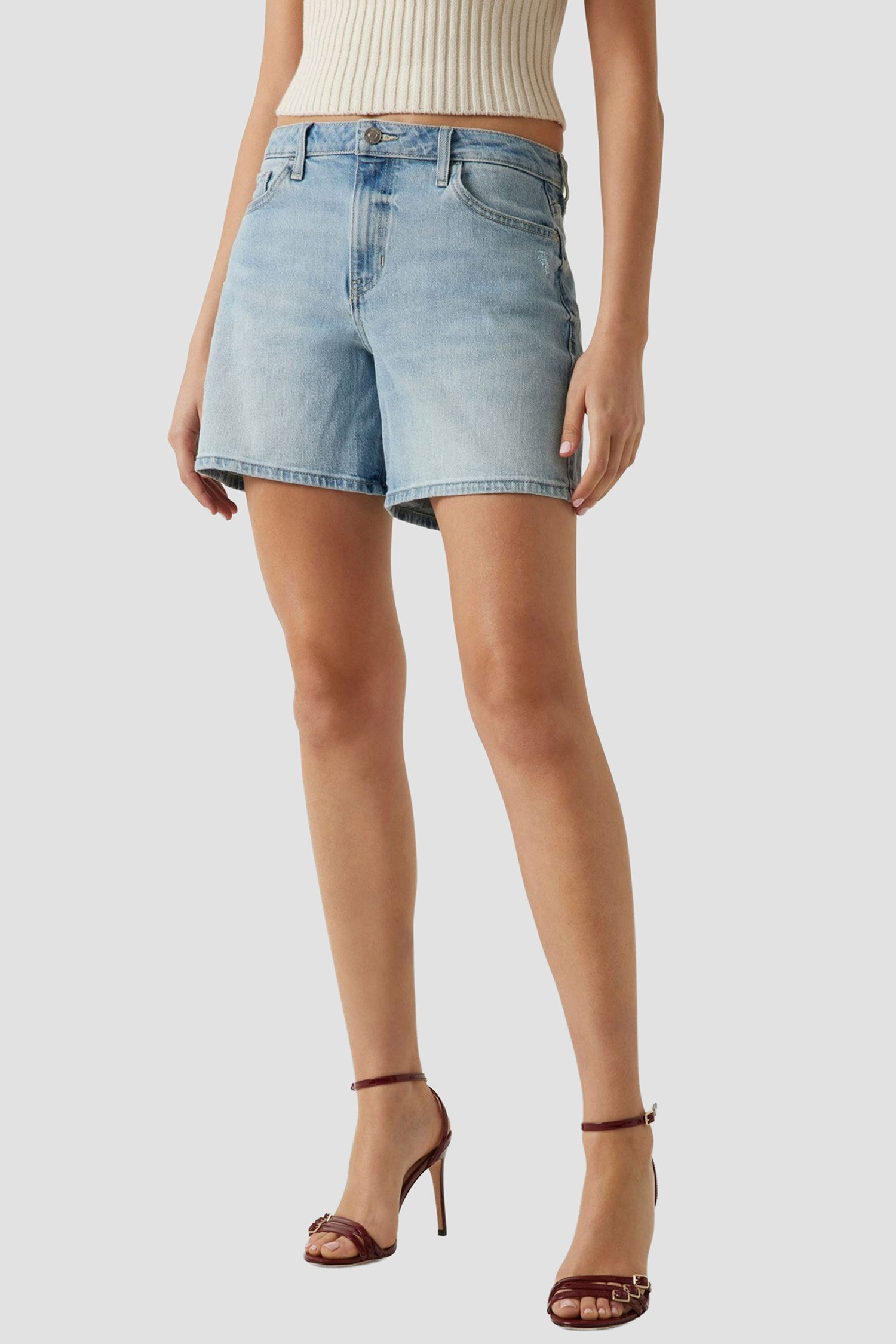 Жіночі блакитні джинсові шорти Guess W5GD1A.D4K30;RSNS