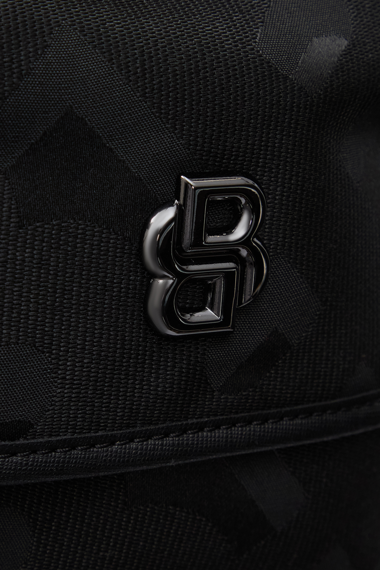 Мужской черный рюкзак с узором BOSS 50536225;001