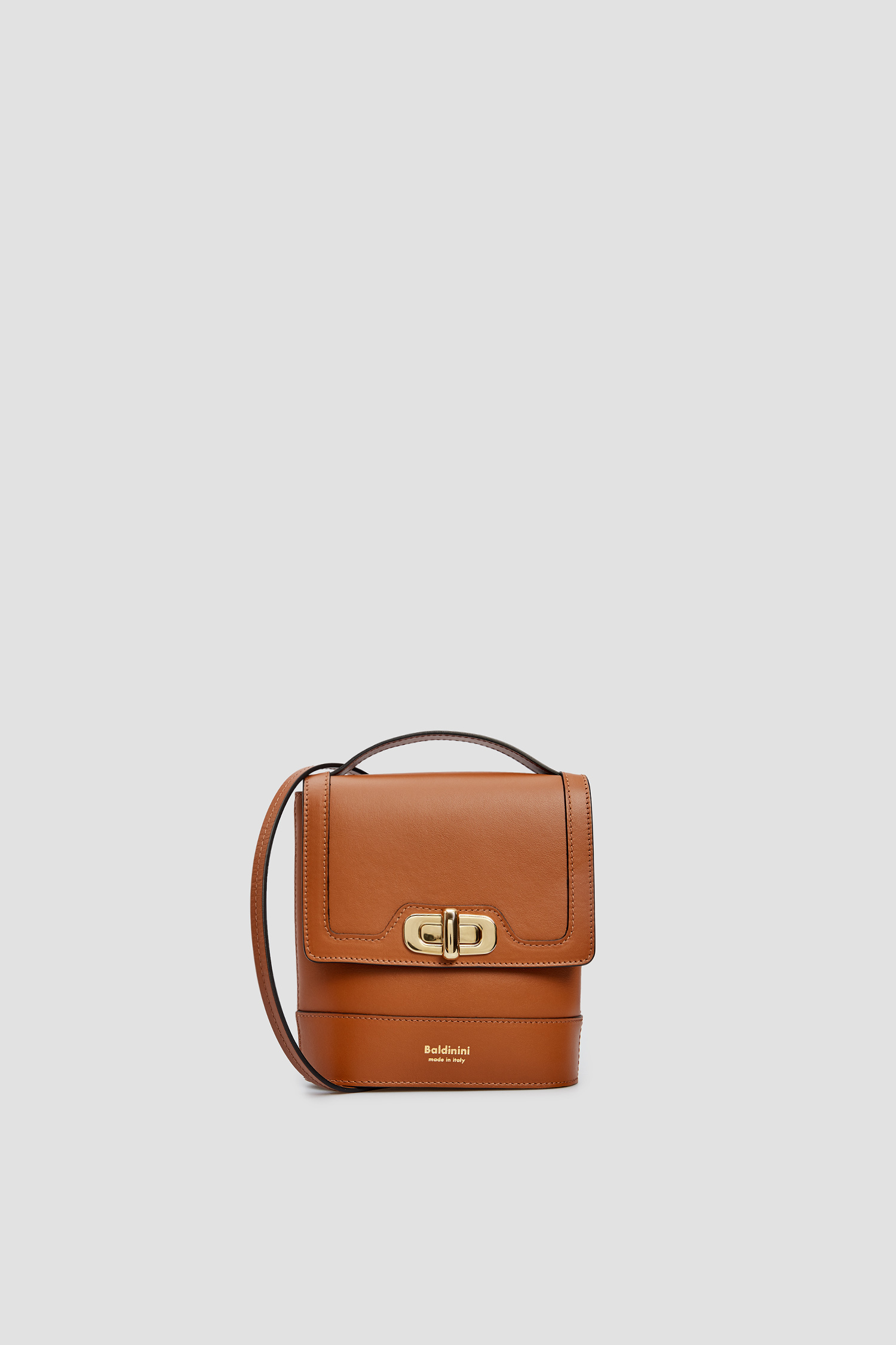 Жіноча коричнева шкіряна сумка Baldinini B2B106SMOO;3070