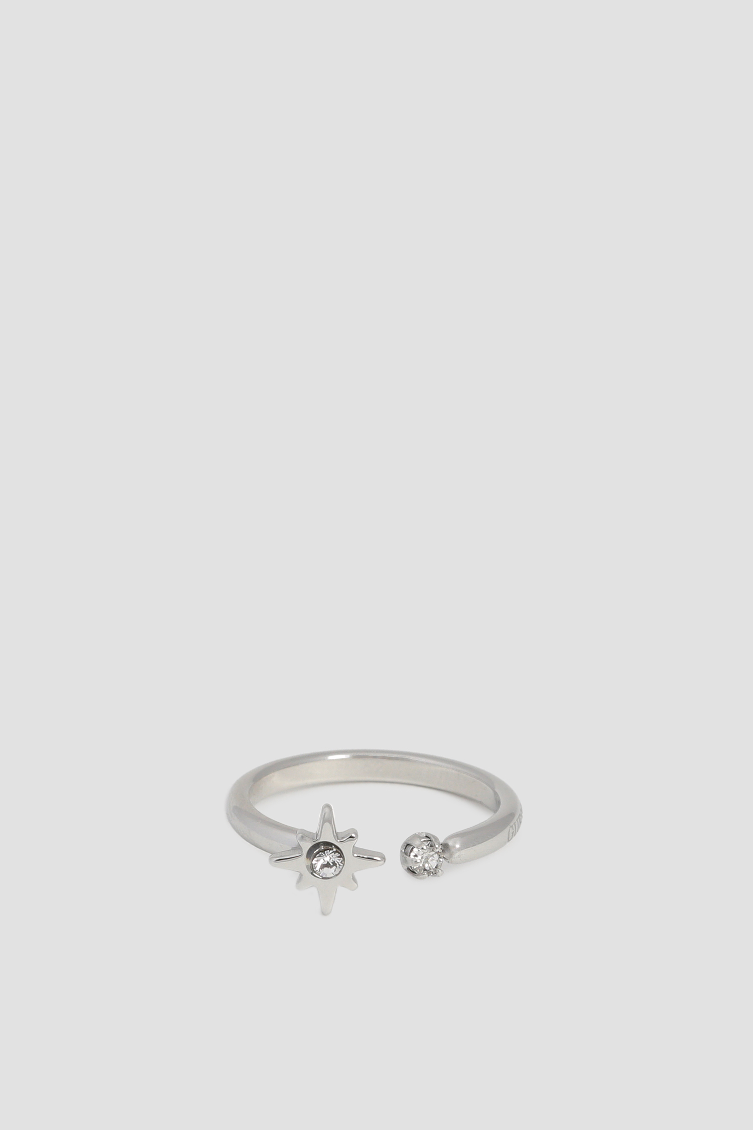 Женское серебристое кольцо Guess UBR20013;RH