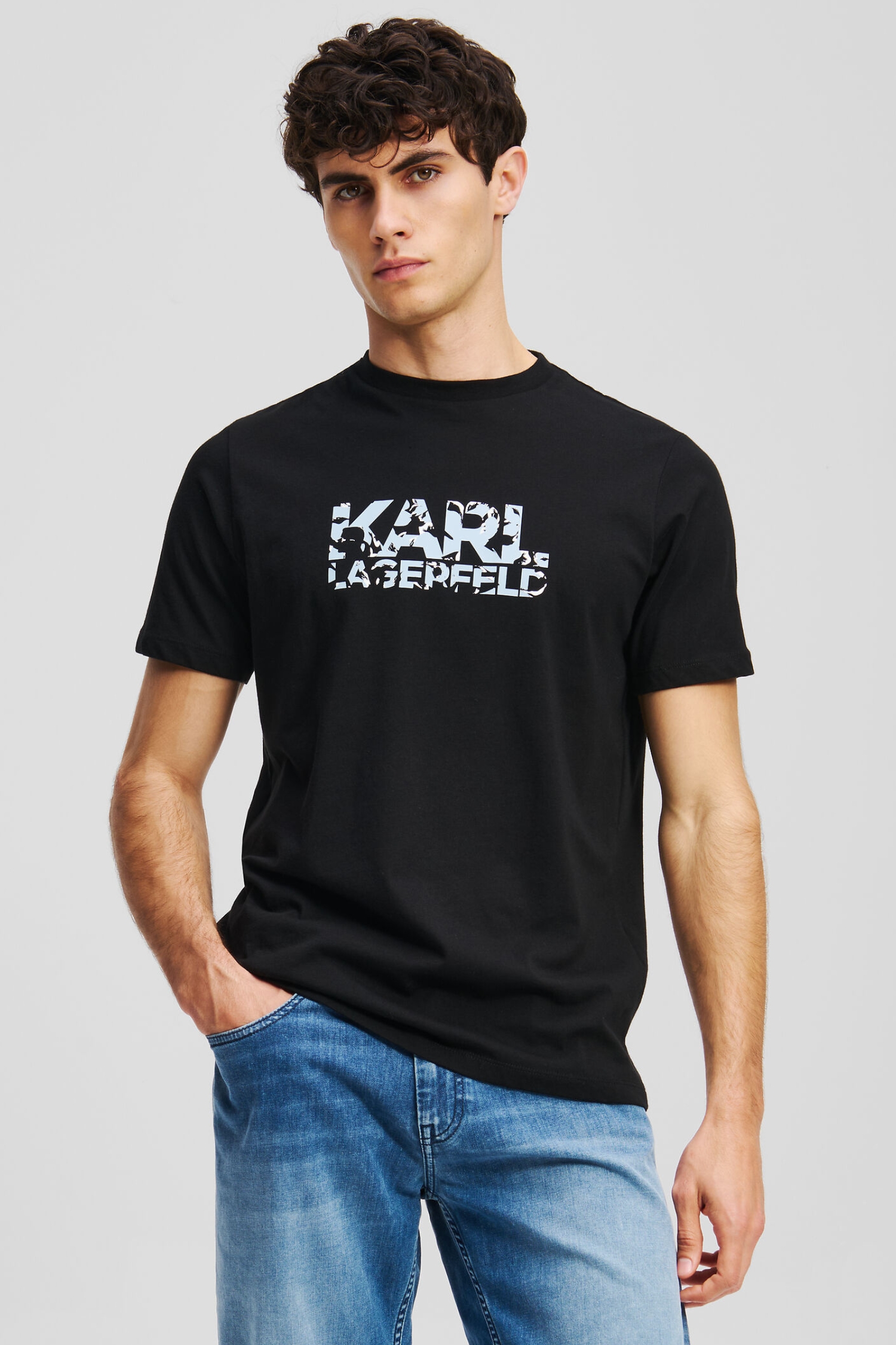 Мужская черная футболка Karl Lagerfeld 552224.755042;990
