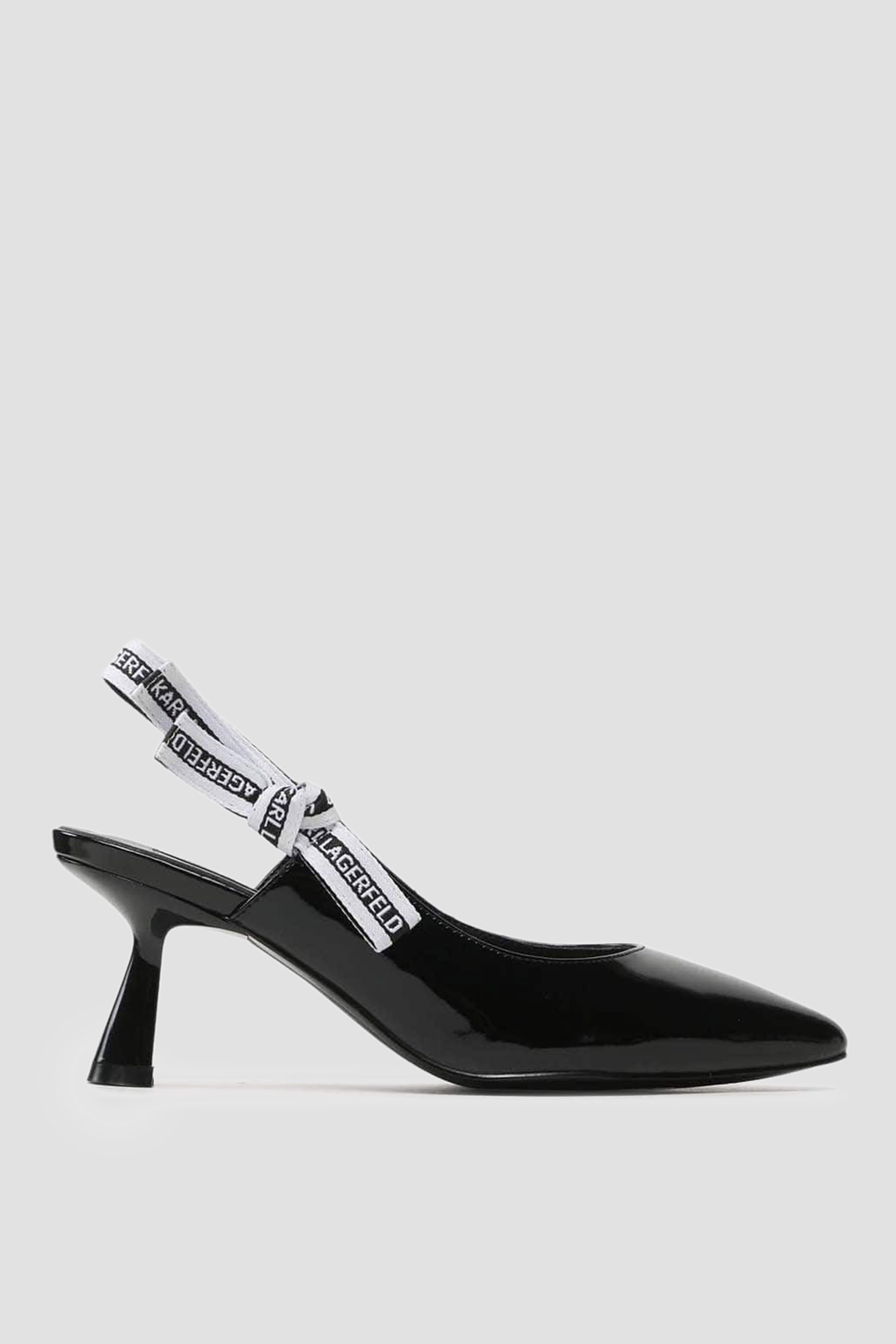 Жіночі чорні шкіряні слінгбеки Karl Lagerfeld KL32708A;1BP