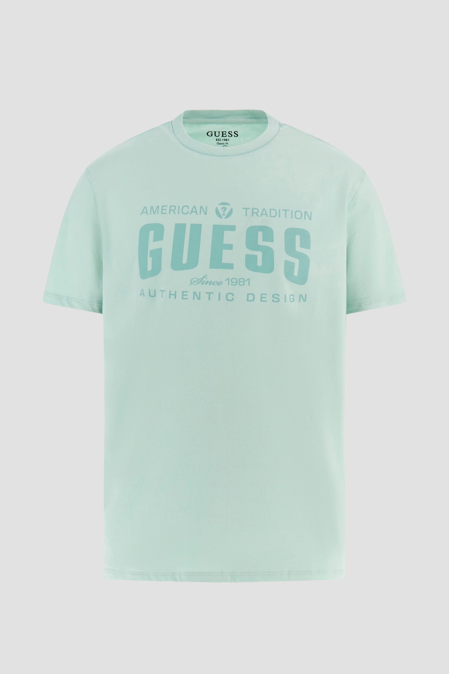 Чоловіча м'ятна футболка Guess M5GI27.KBW41;F8BD