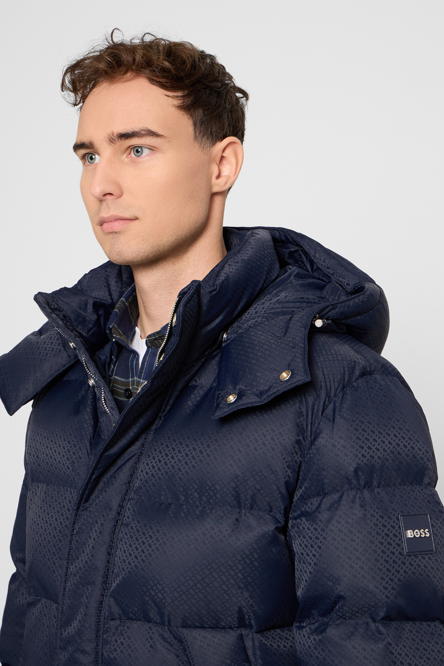 Чоловіча темно-синя куртка BOSS 50548727;404