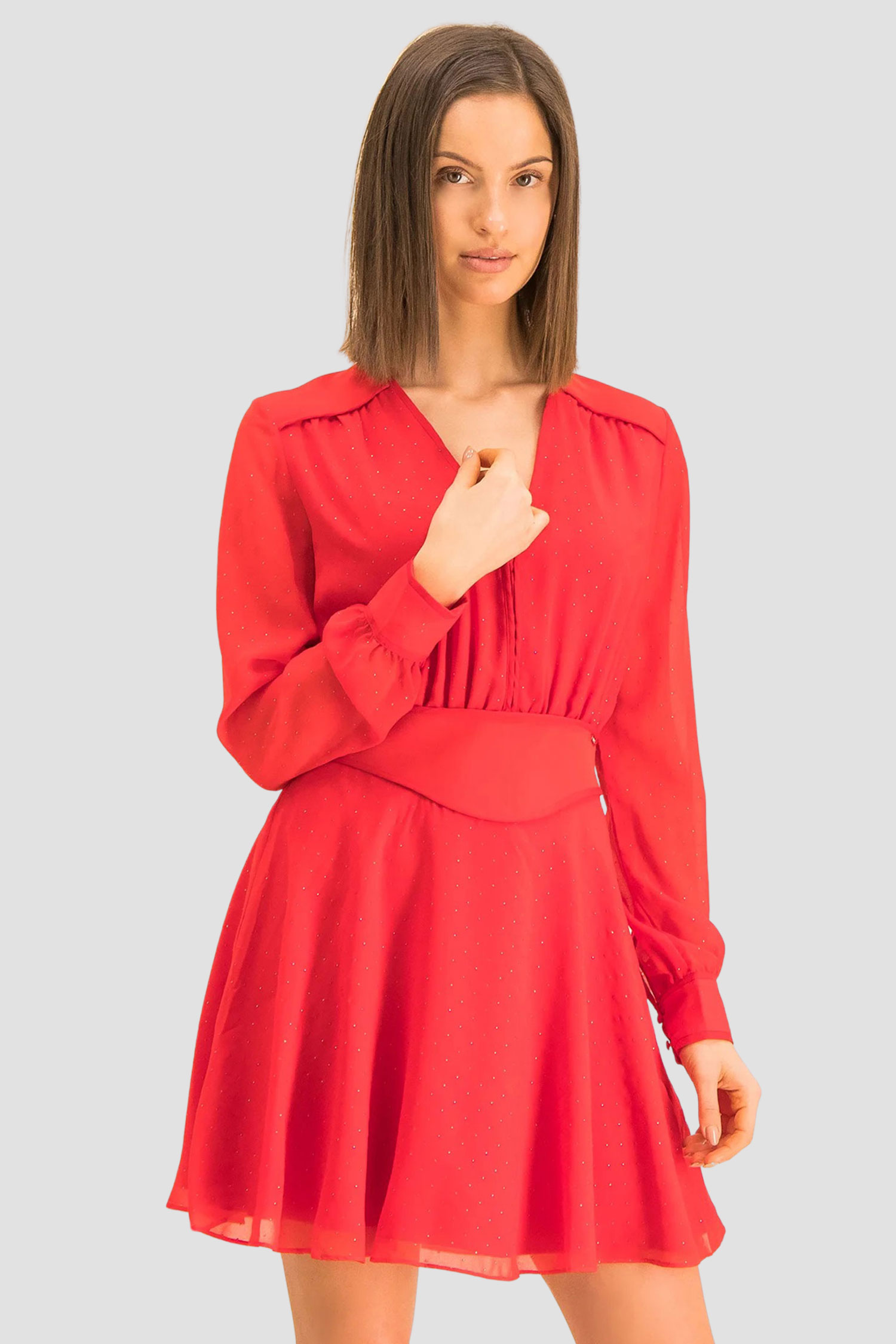 Женское красное платье Guess W01K73.WCLR0;G6U2